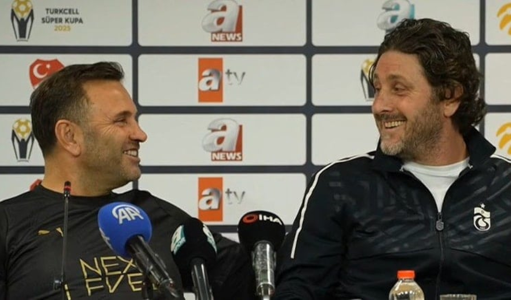 Süper Kupa öncesi Fatih Tekke ve Okan Buruk arasında esprili atışma