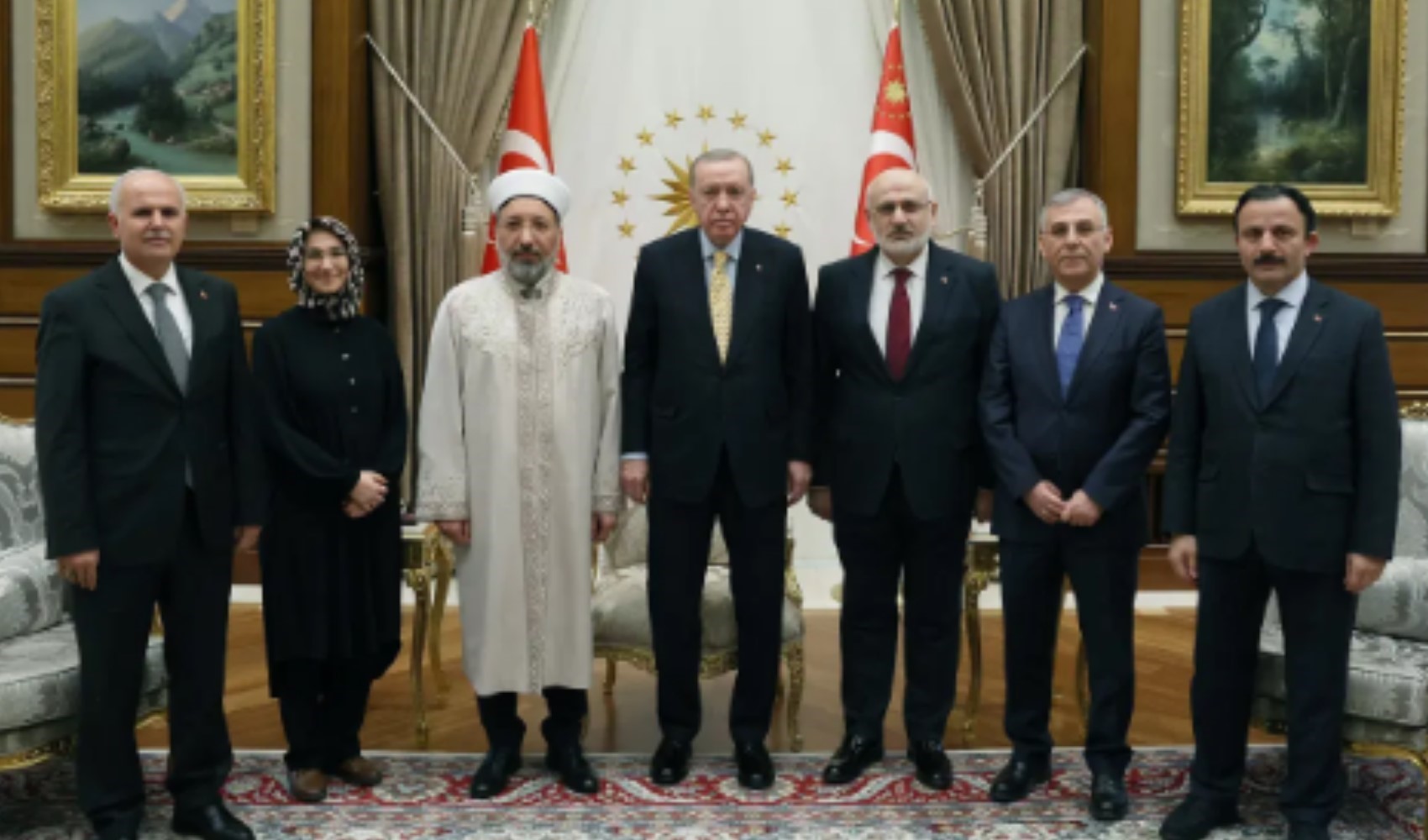 Diyanet heyeti Erdoğan'ı ziyaret etti