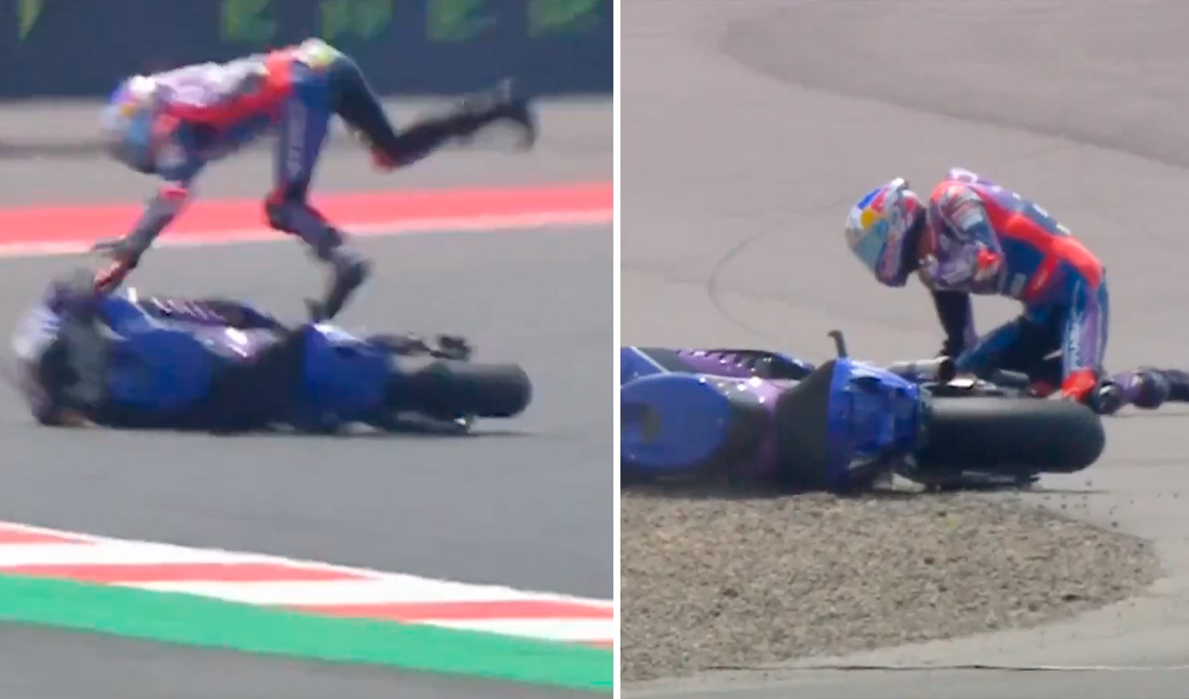 Toprak Razgatlıoğlu vittima di un incidente in MotoGP: si è rimesso a posto la spalla lussata da solo