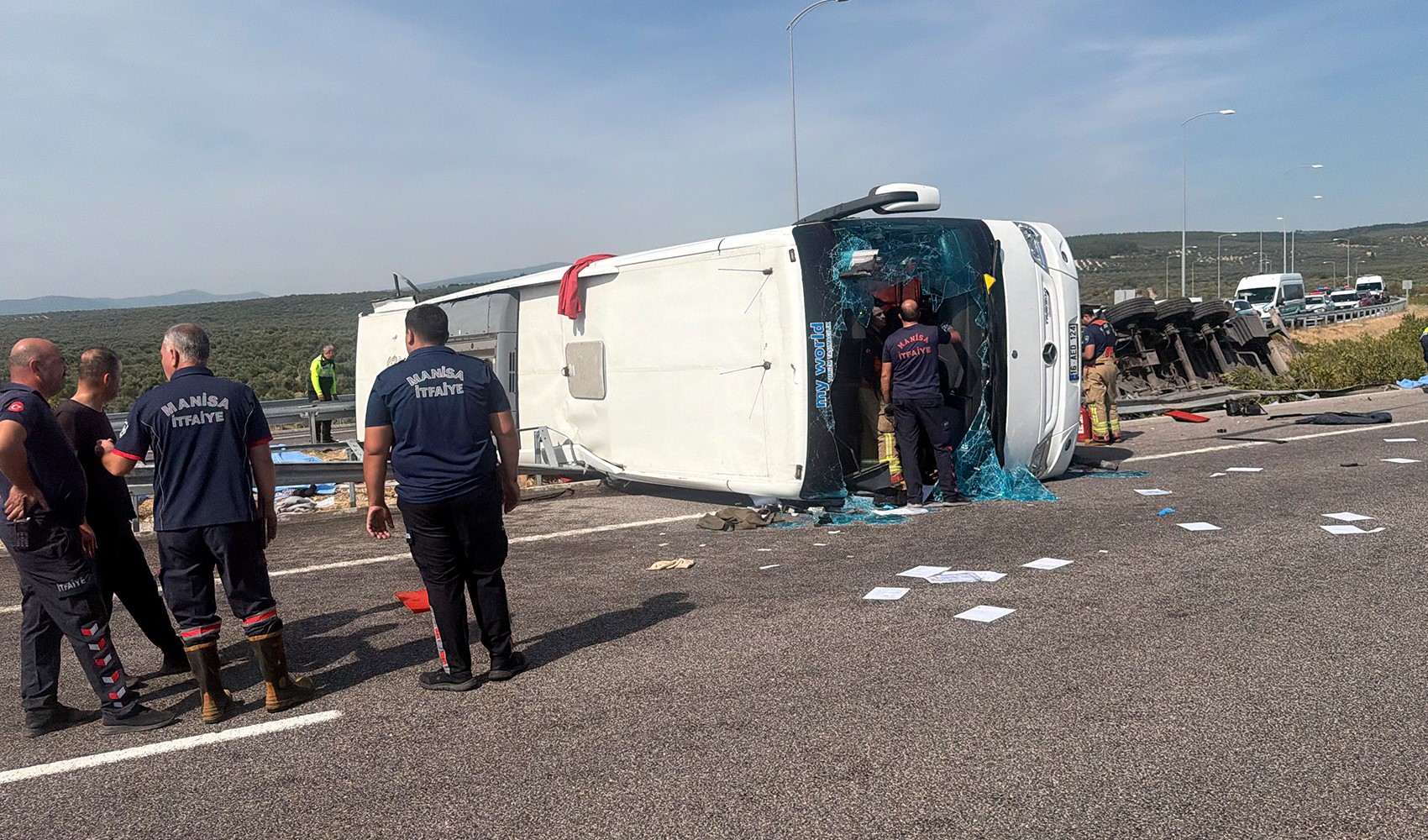 Footage shows tour bus involved in Manisa accident departing from Bursa