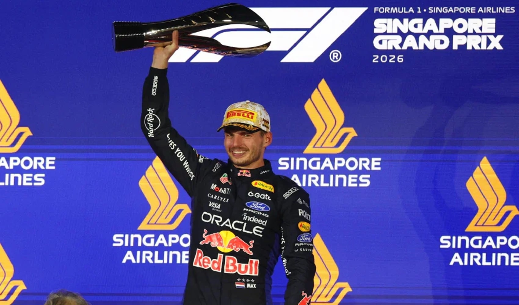 Max Verstappen takes victory at the Formula 1 Singapore Grand Prix