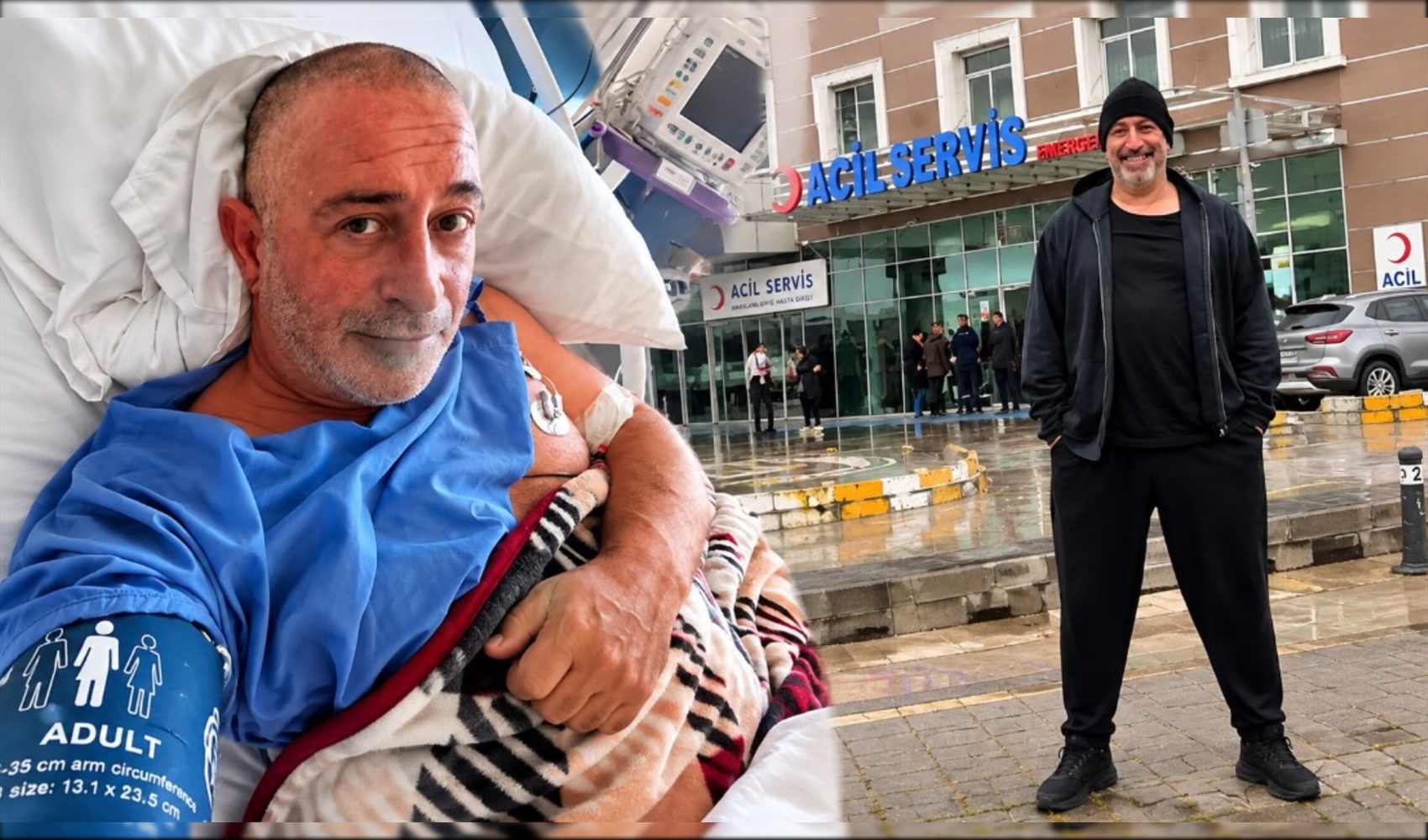 Cem Yılmaz hayatını kurtaran hastanede
