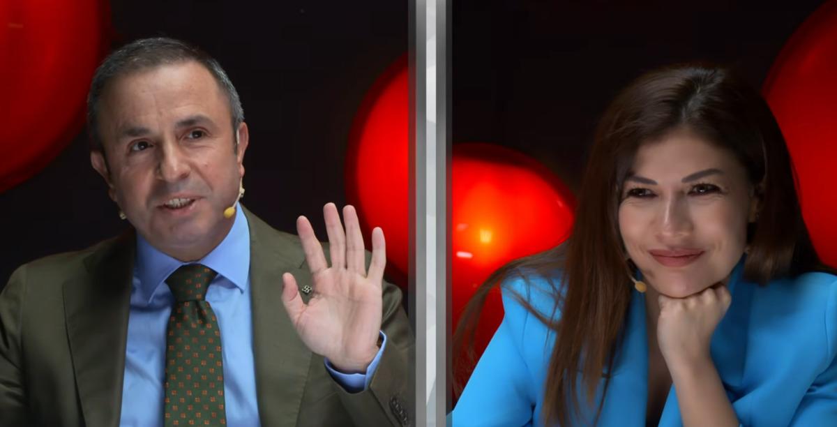 Screenshot del programma con il Prof. Dr. Mustafa Kanat e Hande Aydemir.