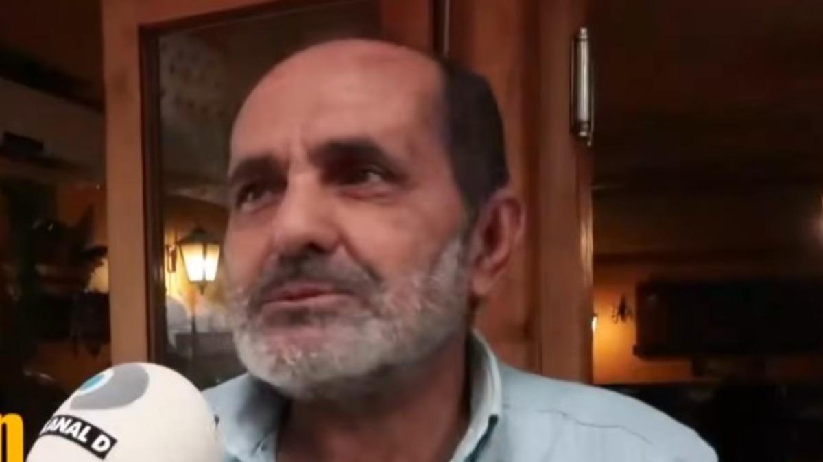 Restoran sahibi Recep Şahin'in röportaj sırasında çekilmiş görüntüsü.