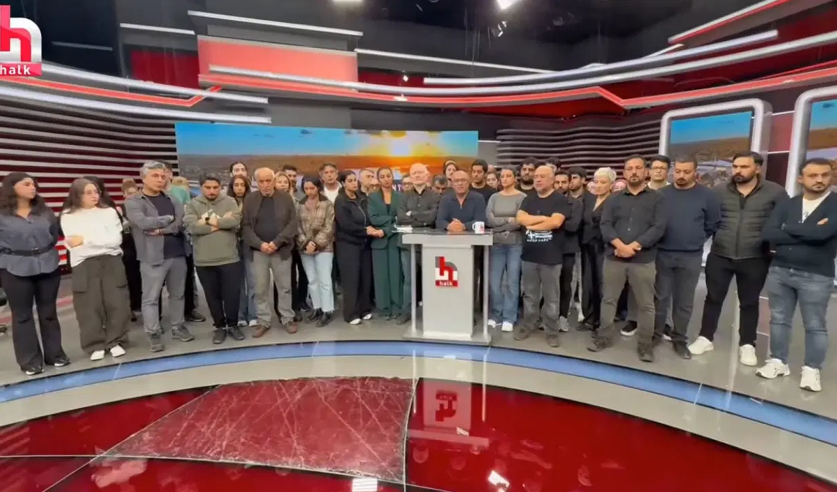 Dichiarazione dei dipendenti di Halk TV dopo l'amministrazione controllata: Il giornalismo non finisce, questi giorni passeranno