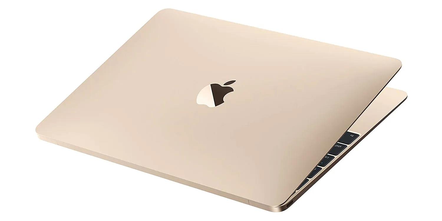 Produktbild des goldenen 12-Zoll Apple MacBook.