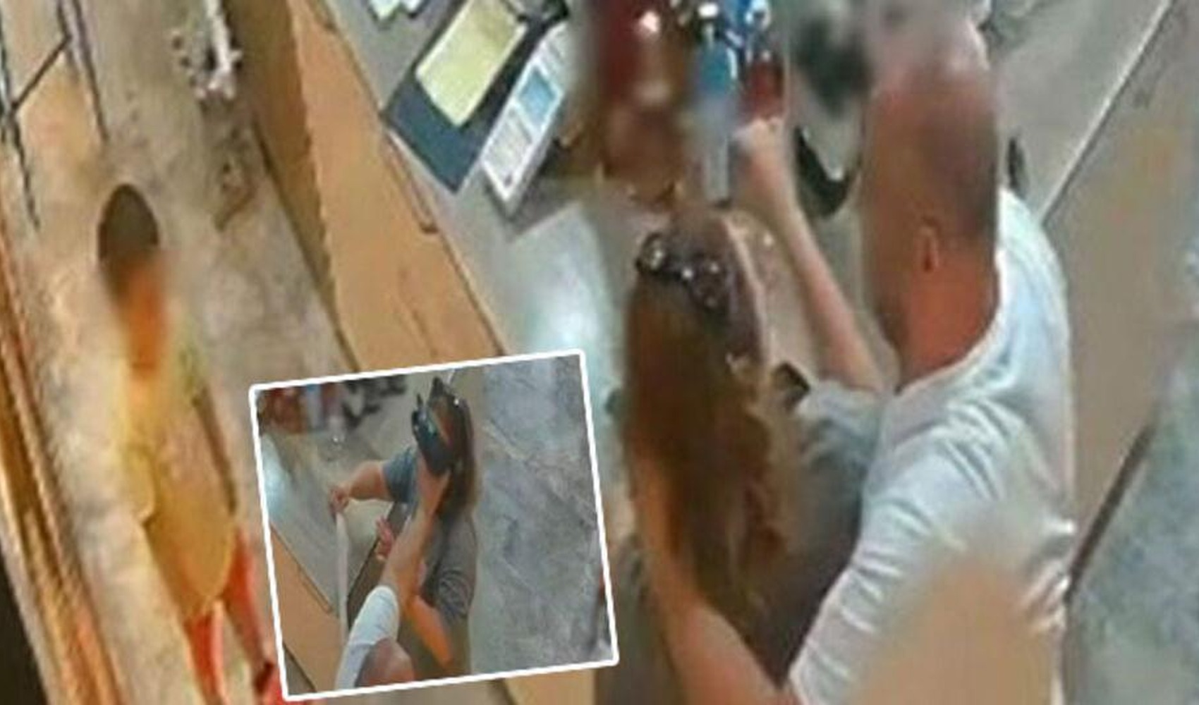 İzmir’de çocuğun önündeki saldırı kamerada