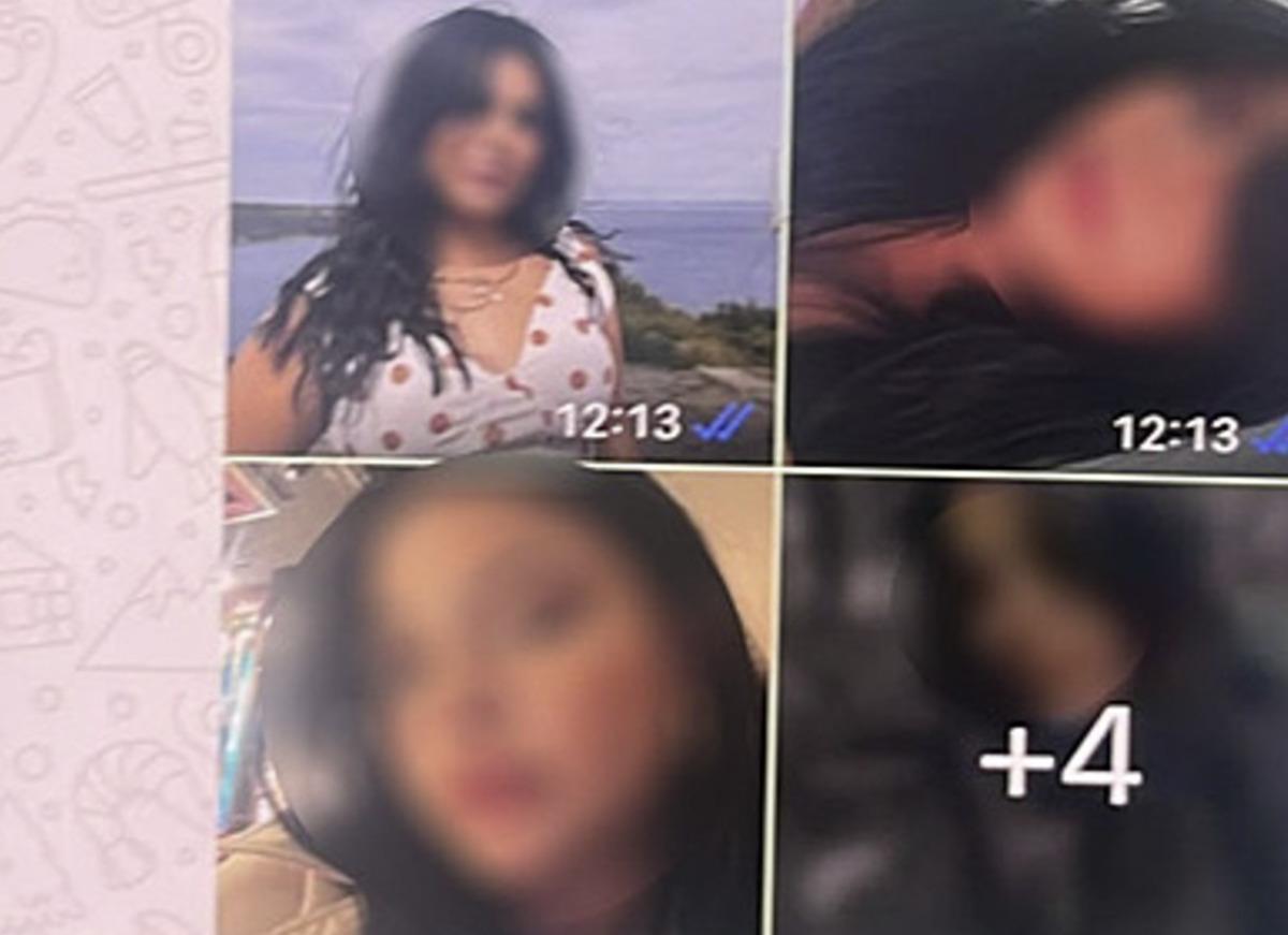 Bulanıklaştırılmış yüzlerden oluşan başka bir kolaj görüntüsü.