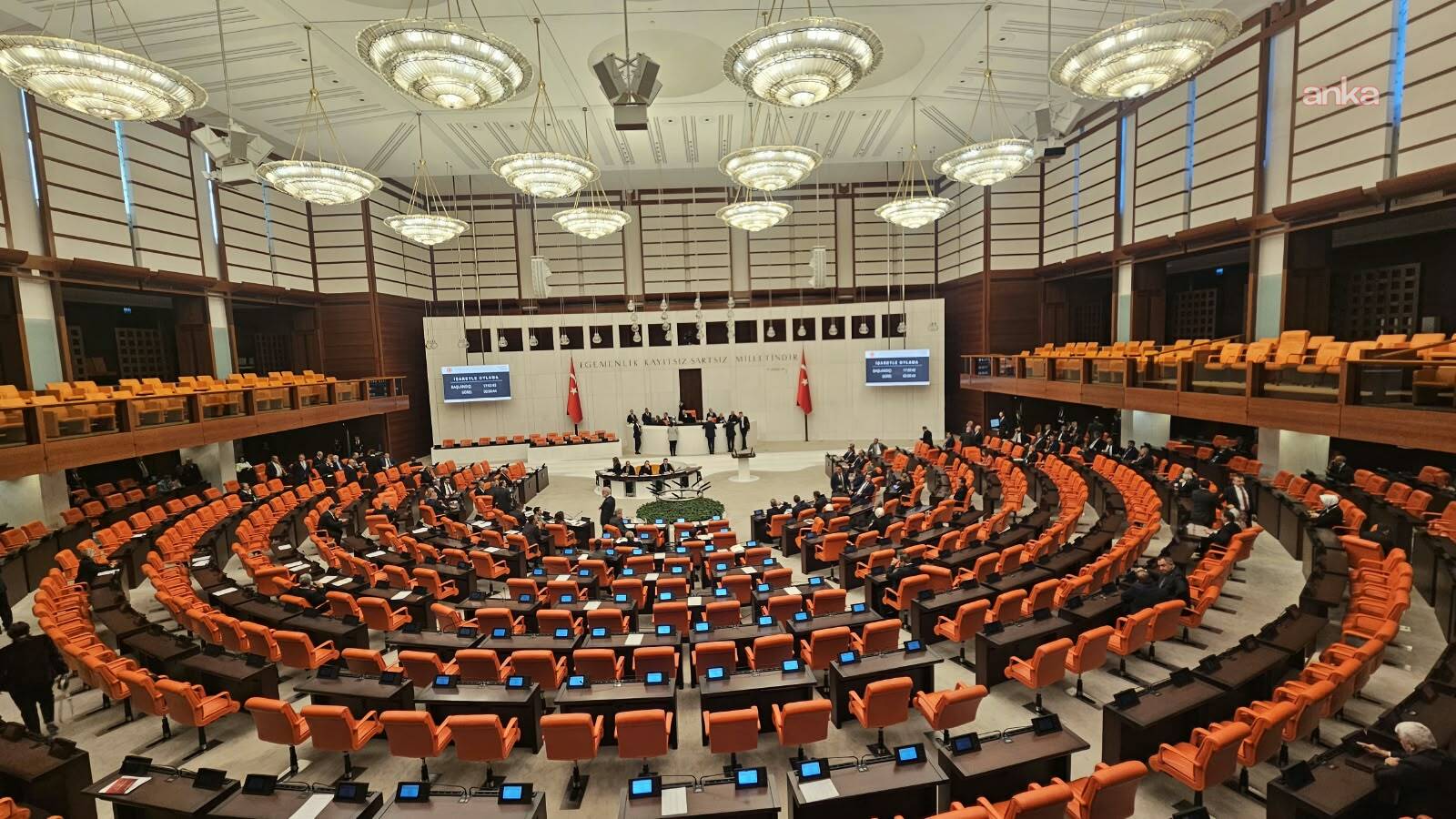 Wide-angle view of the session attended by deputies in the TBMM General Assembly hall.