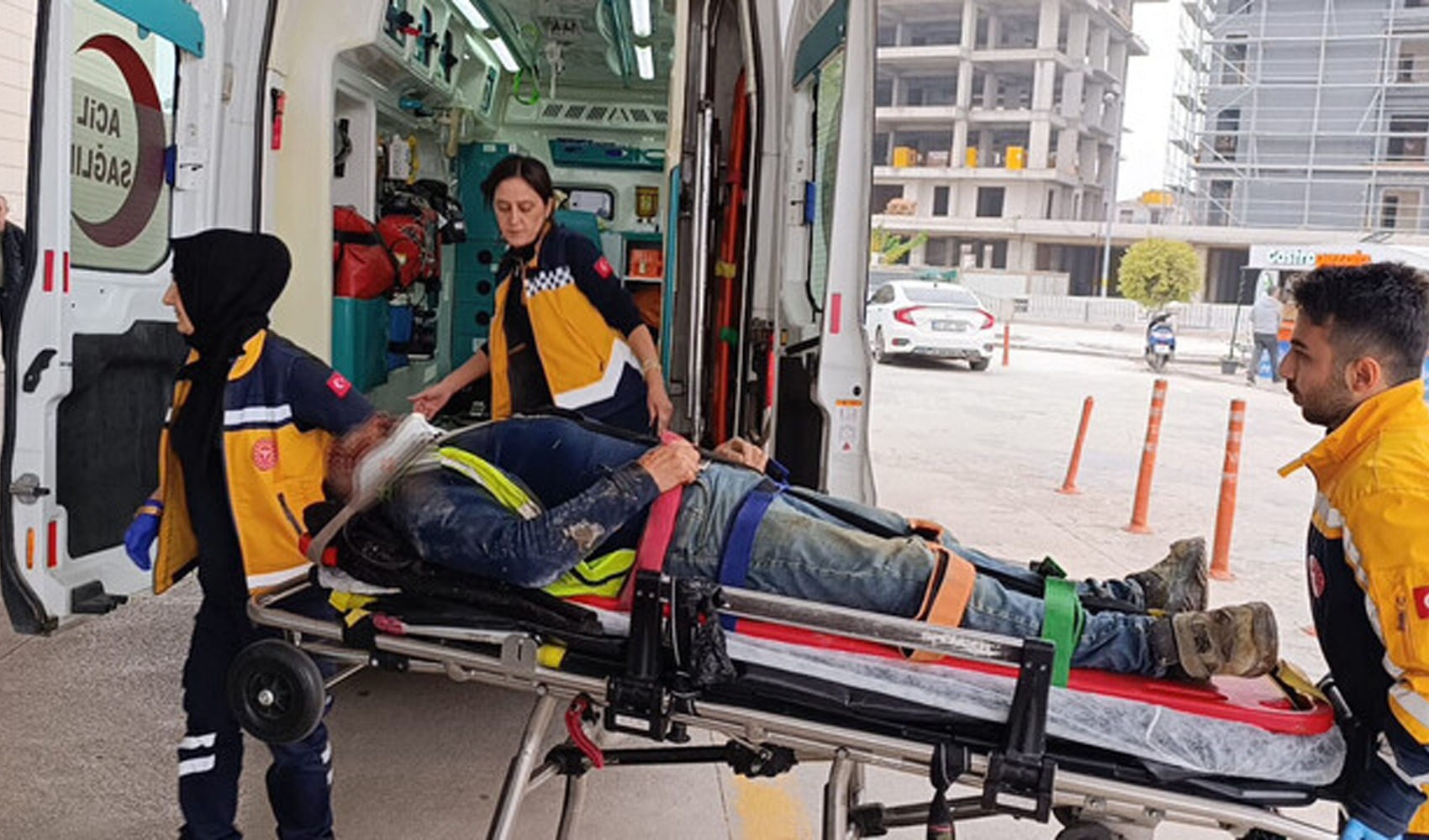 İnşaatta korkutan kaza: İşçinin durumu ağır