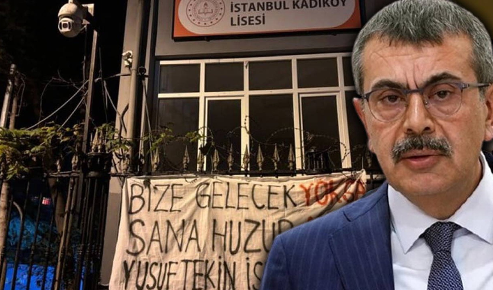 Kadıköy Lisesi’nde Yusuf Tekin pankartı: TİP’li iki öğrenci gözaltına alındı