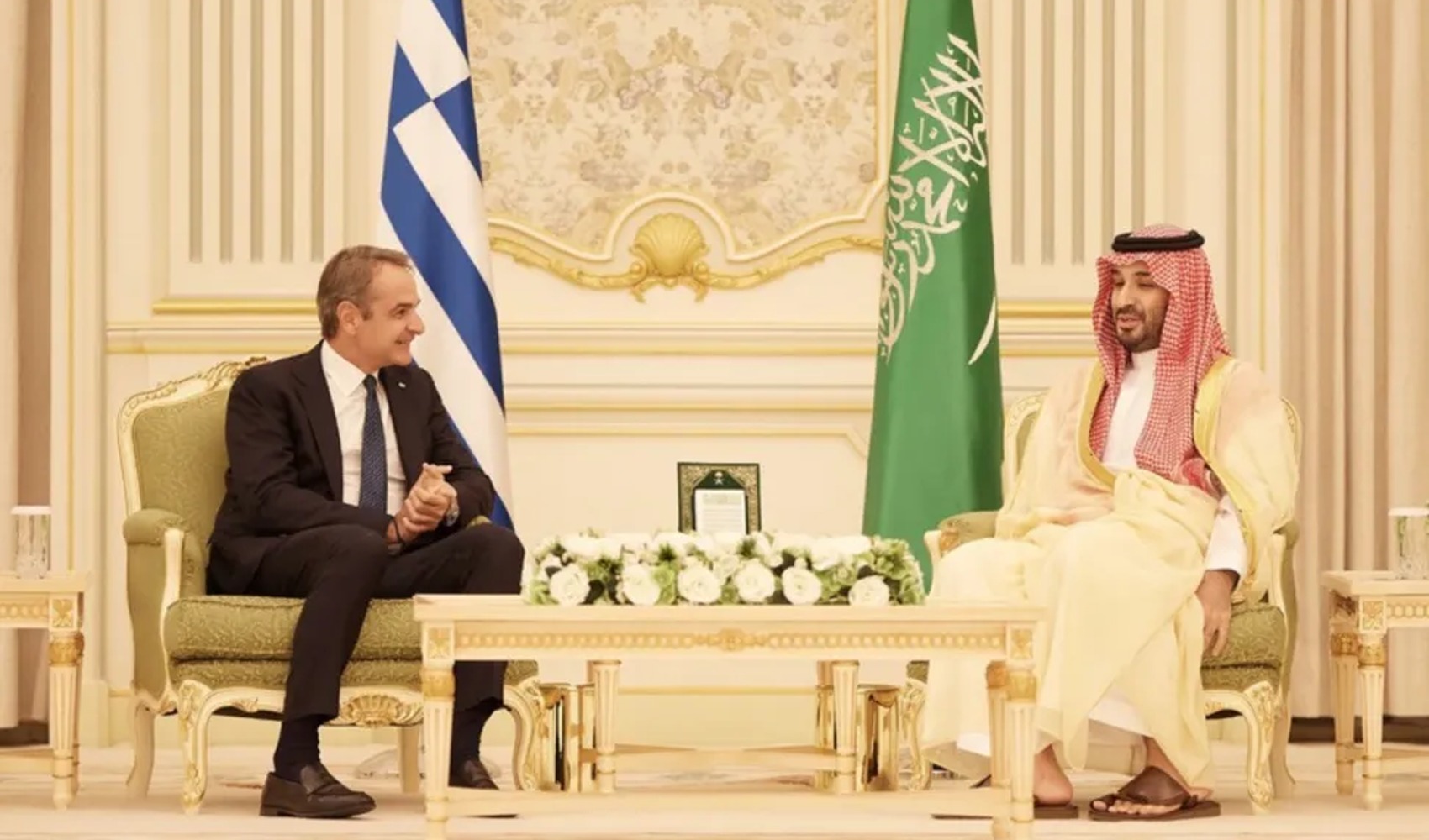 Mitsotakis meets with Mohammed bin Salman in Riyadh: Greek Patriot battery to remain in Saudi Arabia