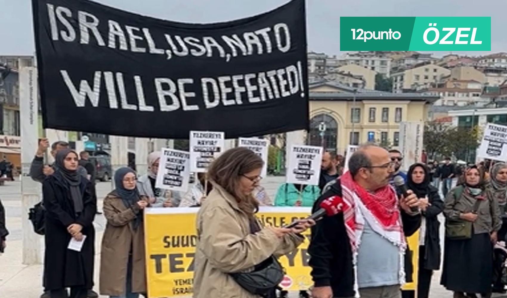 Protest against 'Saudi Arabia motion' in Üsküdar by Eğitim İlke-Sen: We will not be the Saudis' soldiers