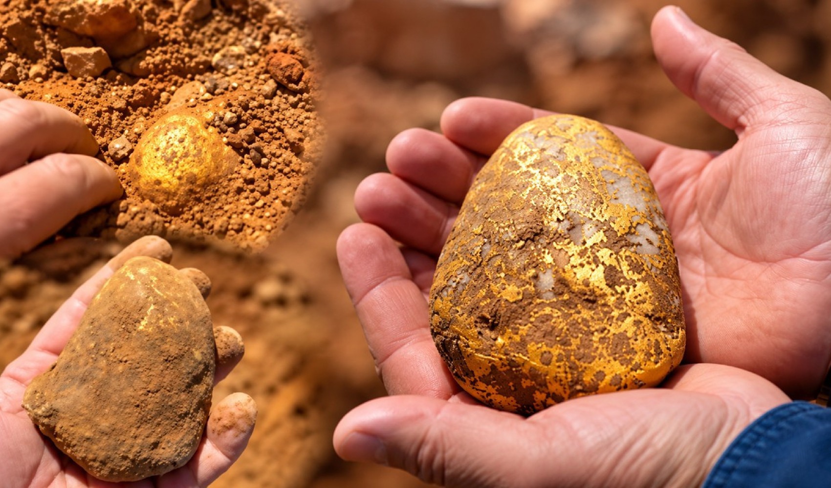 Hielt es für eine Kartoffel: Goldklumpen im Wert von 7 Millionen TL gefunden