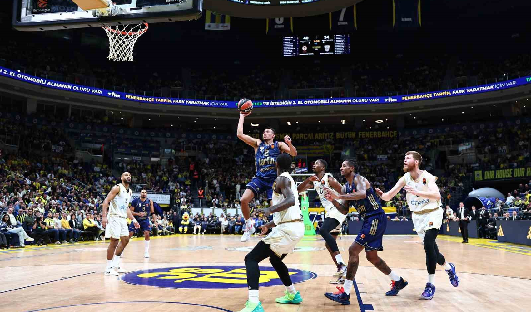 Fenerbahçe, Euroleague’de Dubai Basketbol’u geçerek 3’te 3 yaptı