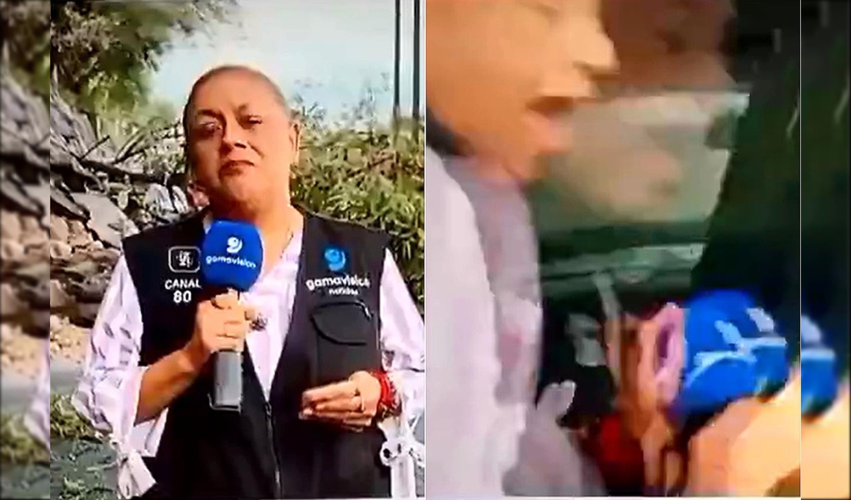 Canlı yayın sırasında kaza: Muhabir ve kameraman aracın çarpmasıyla yaralandı
