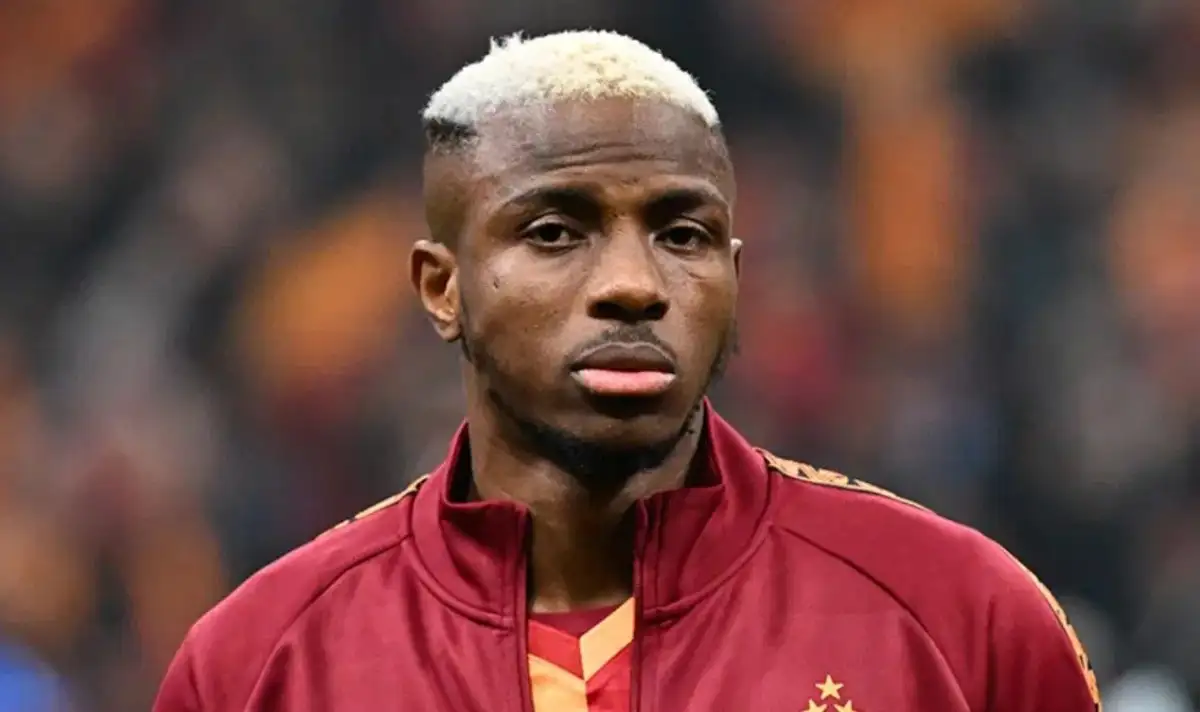 Galatasaray formasıyla görüntülenen Victor Osimhen.