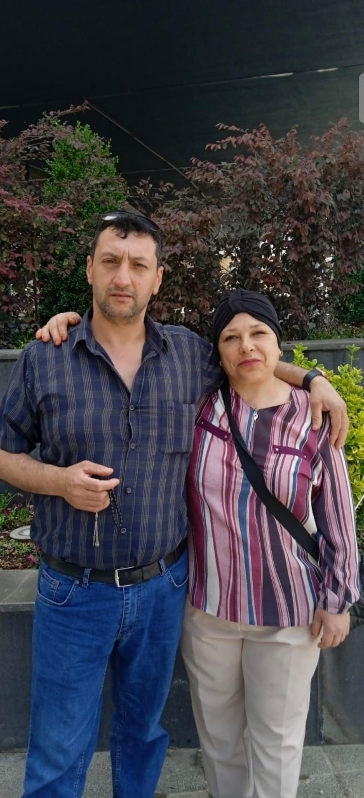 A photograph of Sultan Sever and her husband Mustafa Sever together.