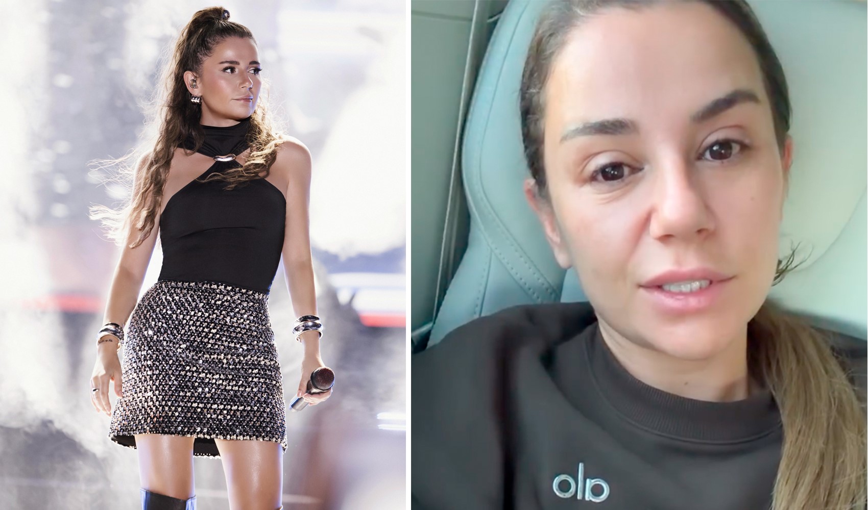 Merve Özbey a fait une chute dans les escaliers pendant une pause de son concert