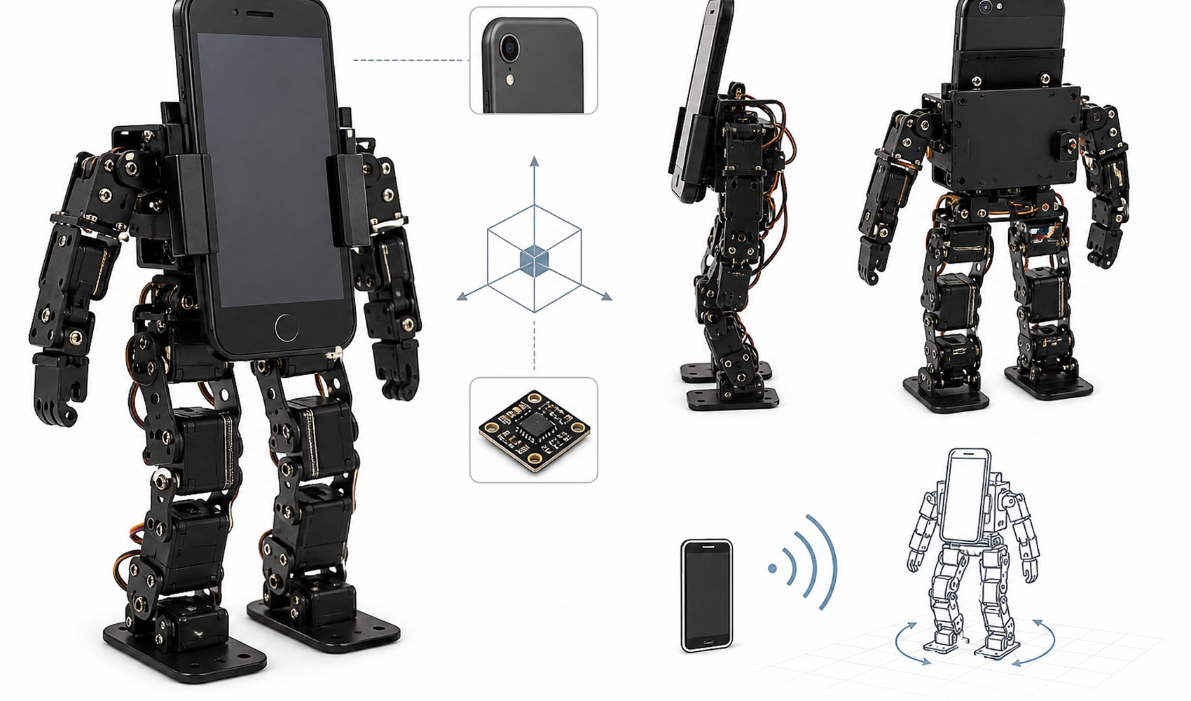 Eski akıllı telefonlar insansı robotun beynine dönüşüyor: UCLA’dan 400 dolarlık PhoneBot