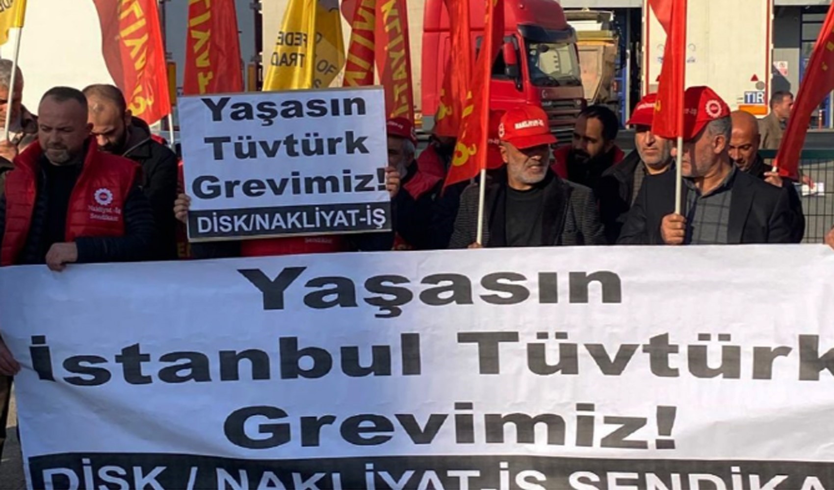Nakliyat-İş DİSK’in 59. kuruluş yıldönümünde greve çıktı