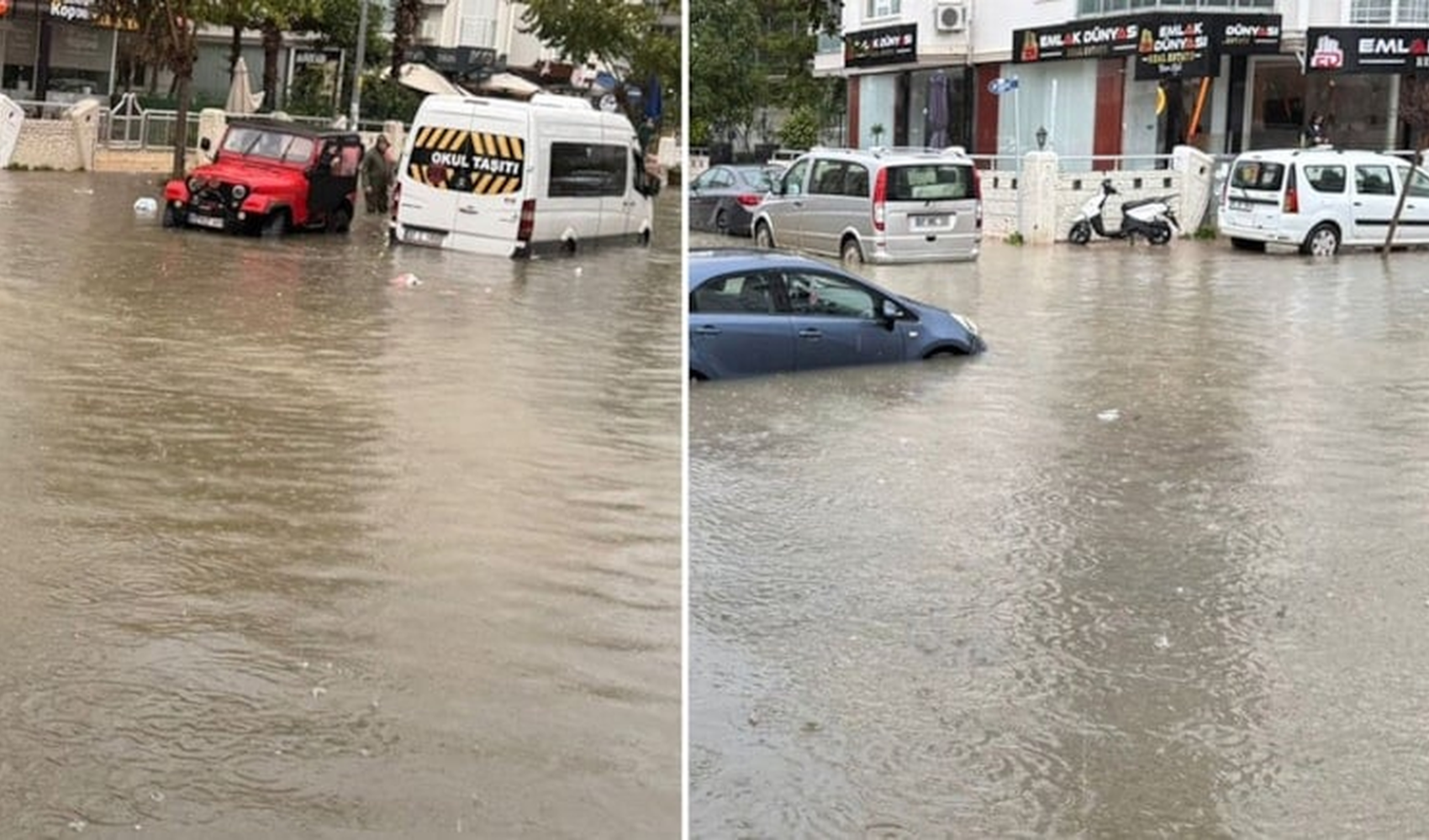 O ili sel vurdu: Okullar tatil edildi