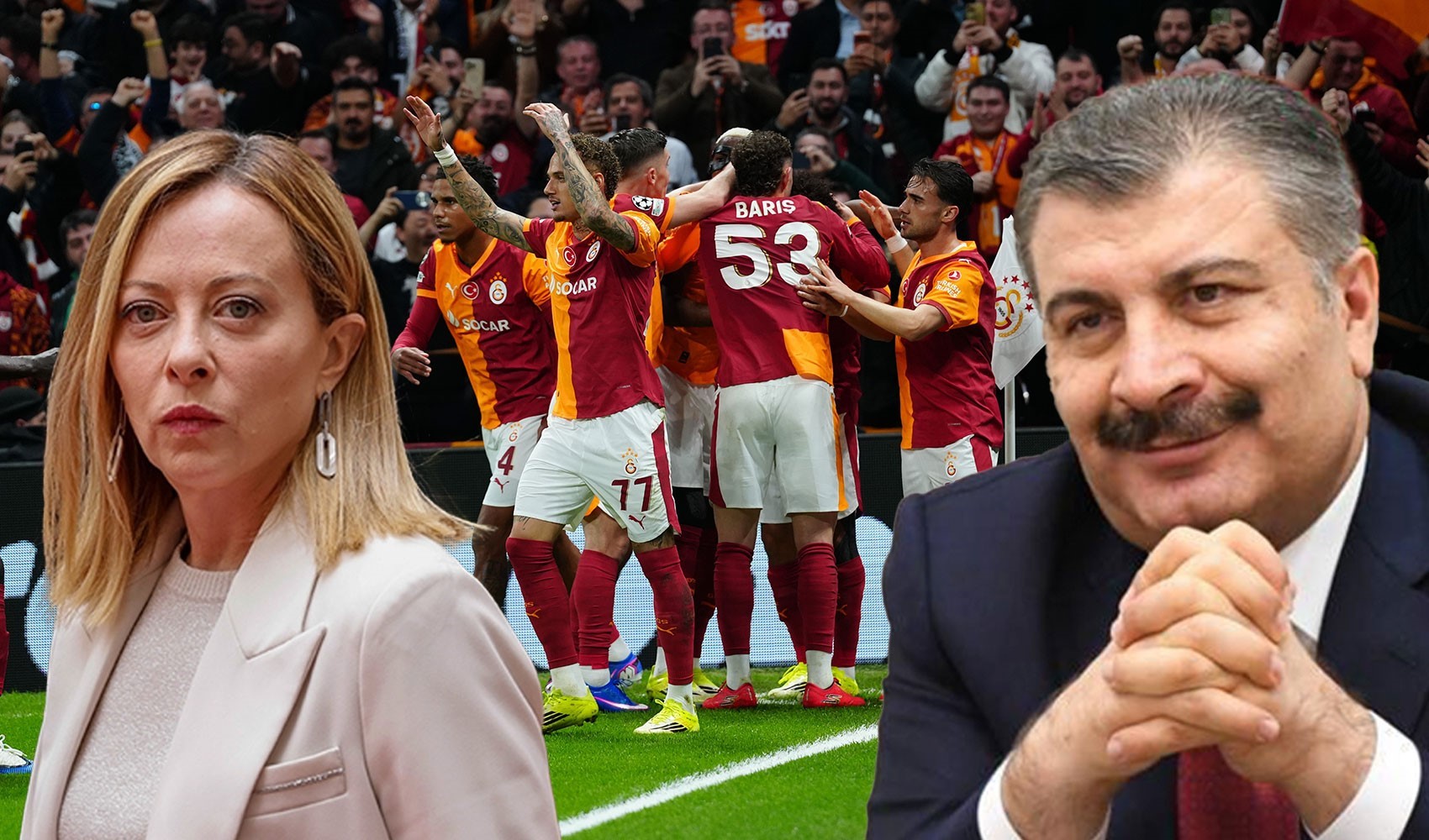 Galatasaray'ın tarihi zaferi sonrası Fahrettin Koca'dan çok konuşulan Meloni paylaşımı