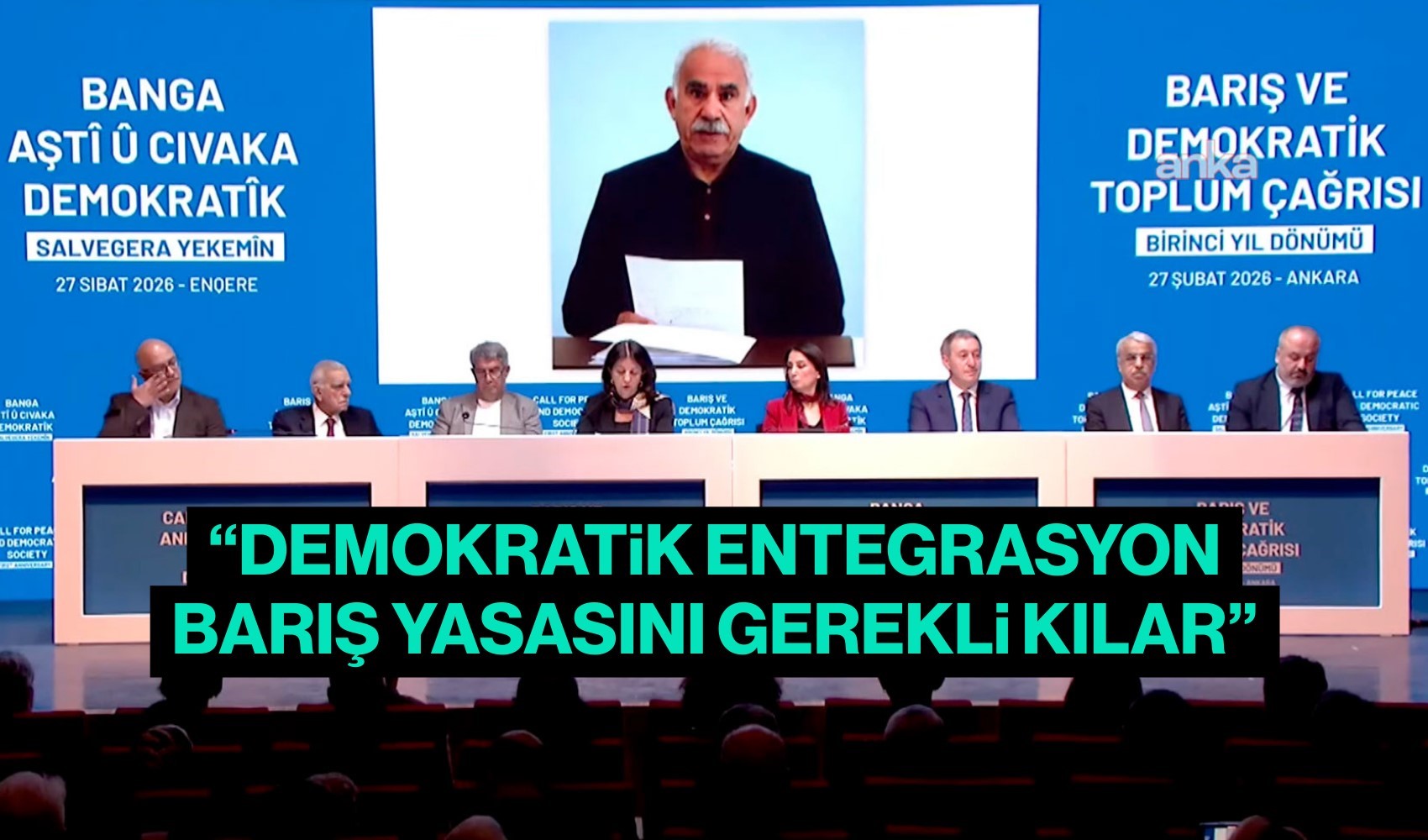 Abdullah Öcalan'ın yeni mesajı okundu