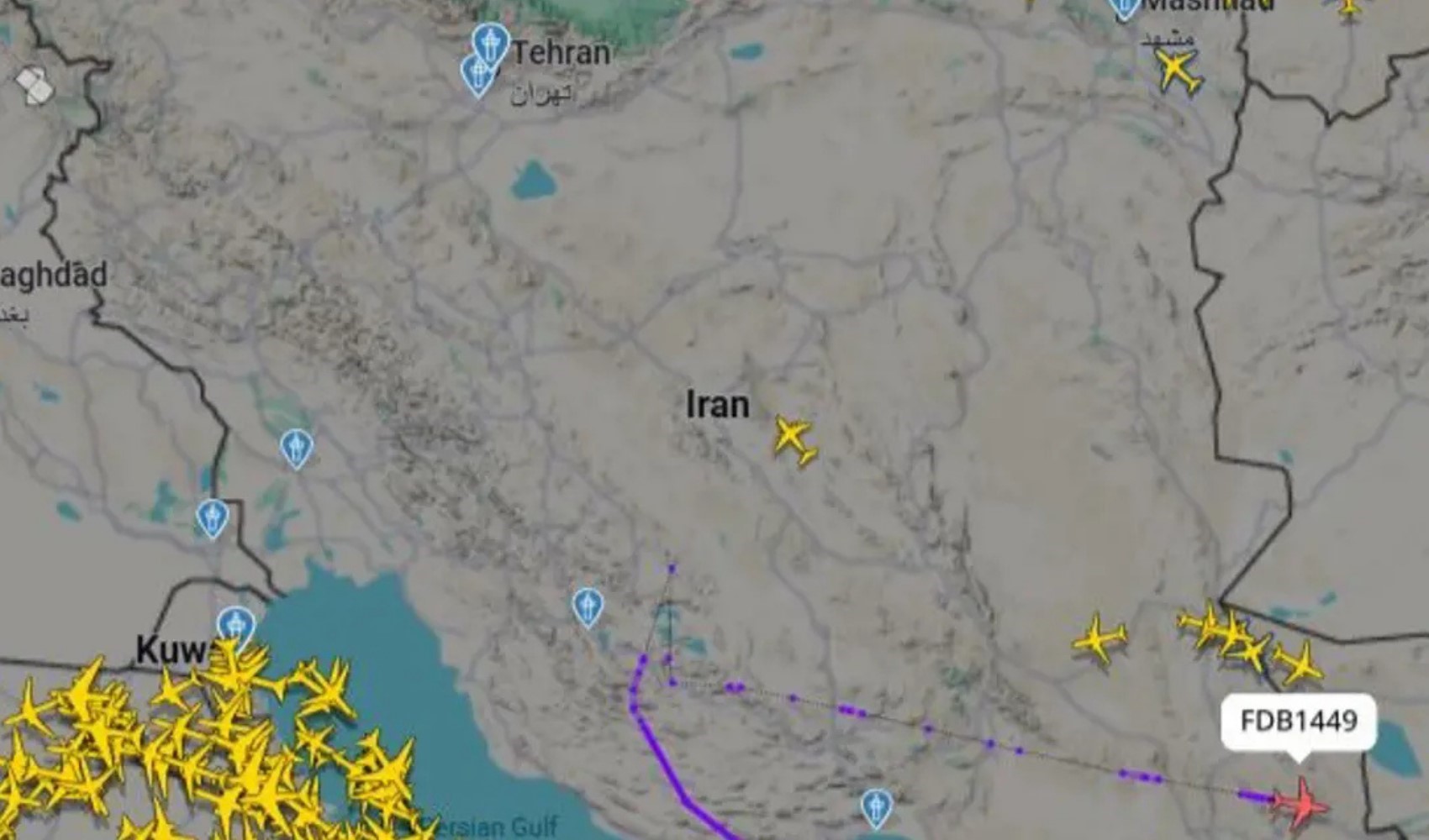 İran'a yönelik ABD ve İsrail saldırısı hava sahasını felç etti