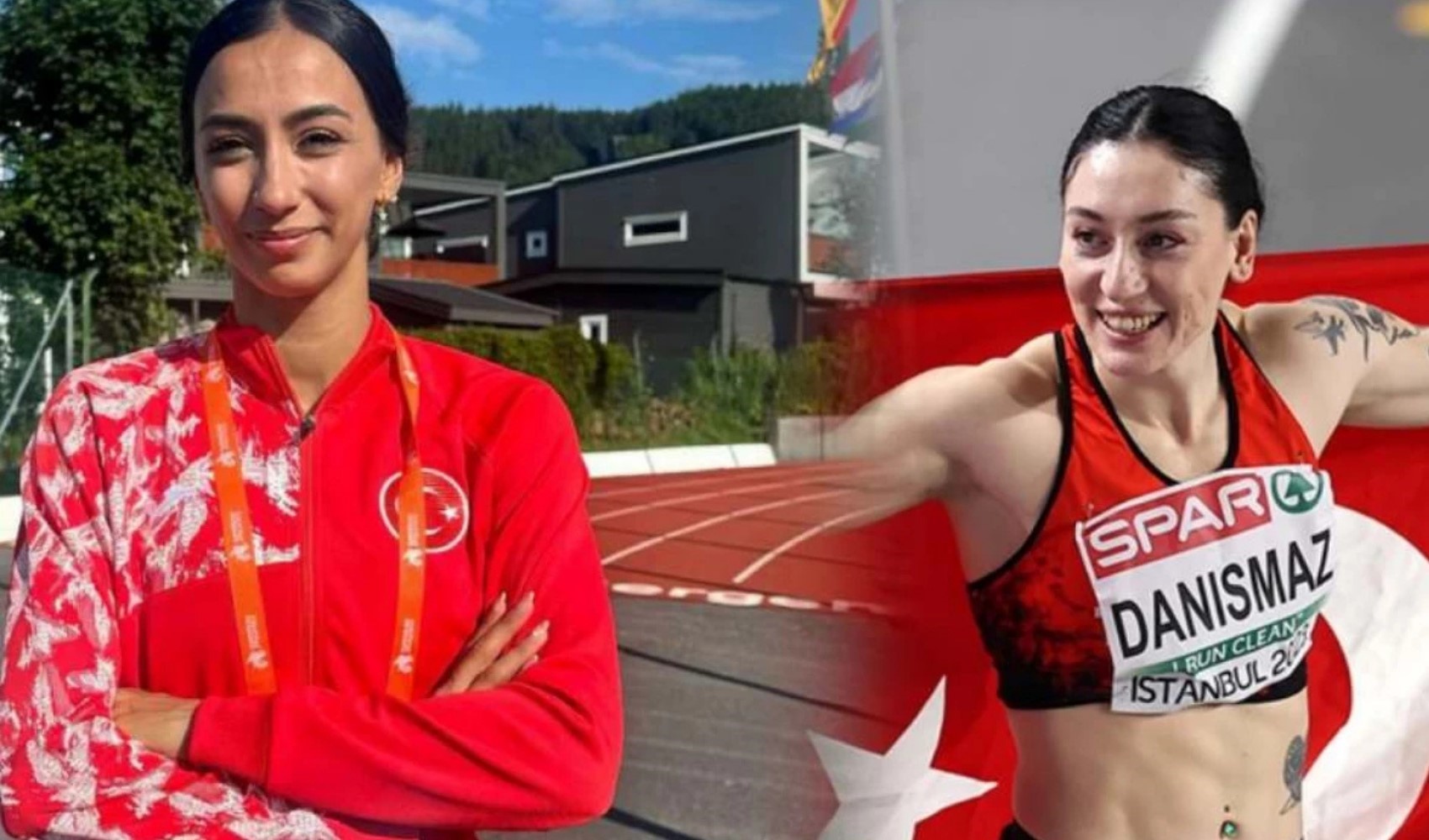 Milli atletler pistte birbirine girdi