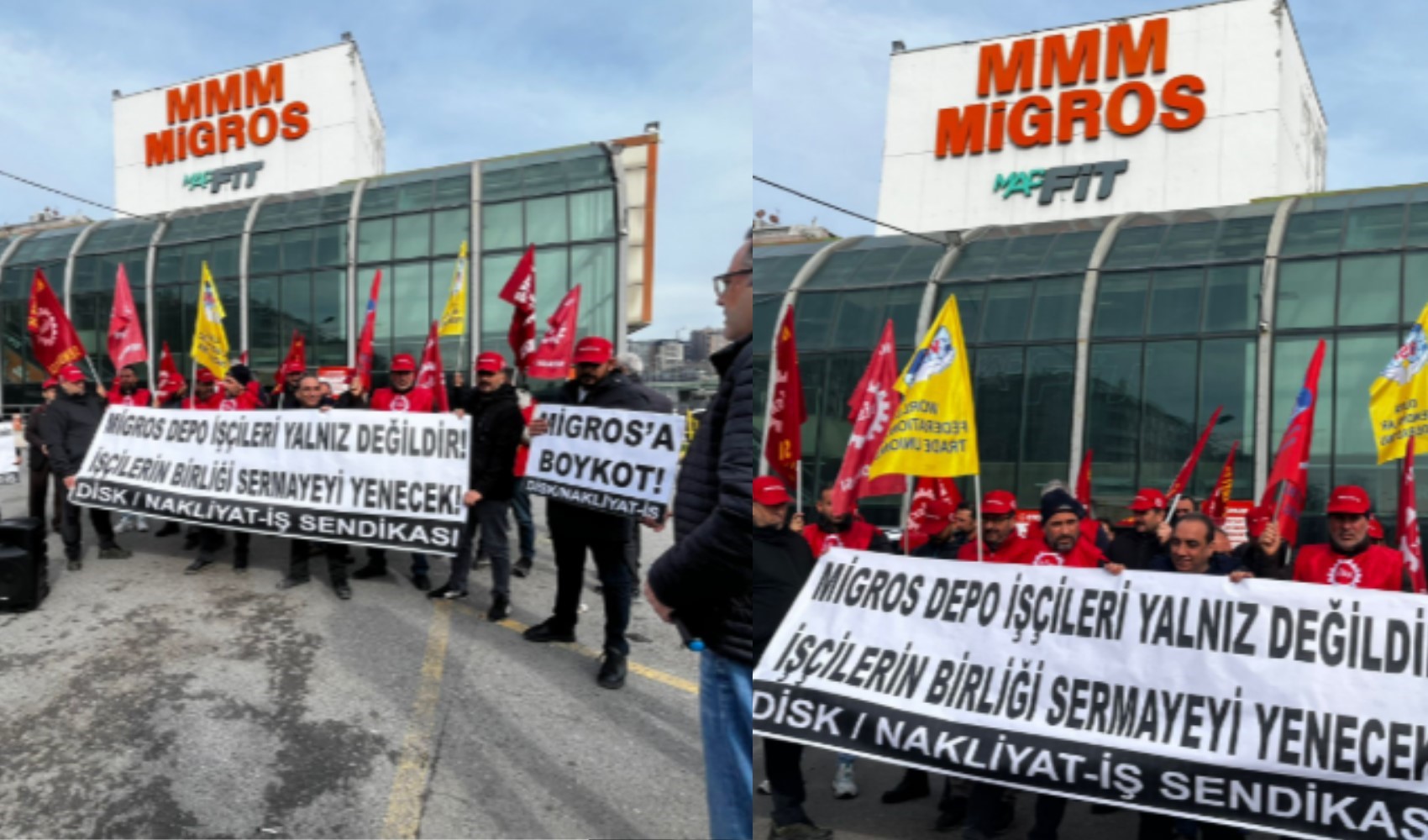 Nakliyat-İş Sendikası Migros kasalarını kilitledi