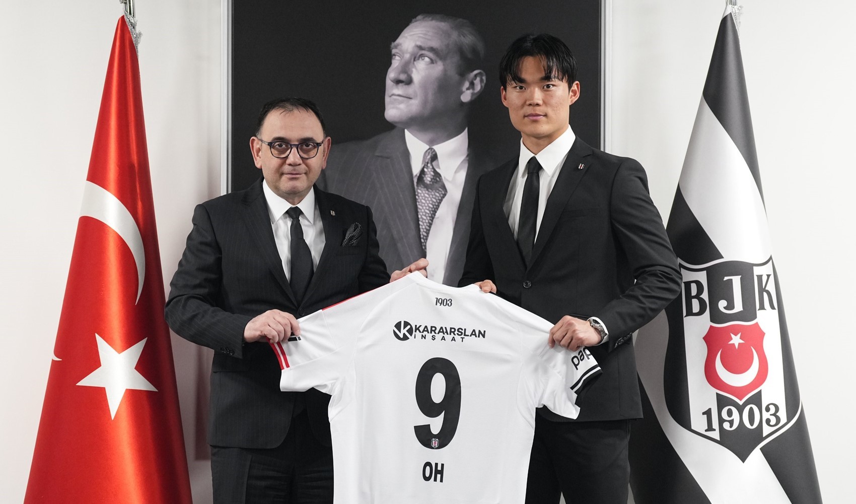 Beşiktaş, Hyeongyu Oh ile 3,5 yıllık sözleşme imzaladı