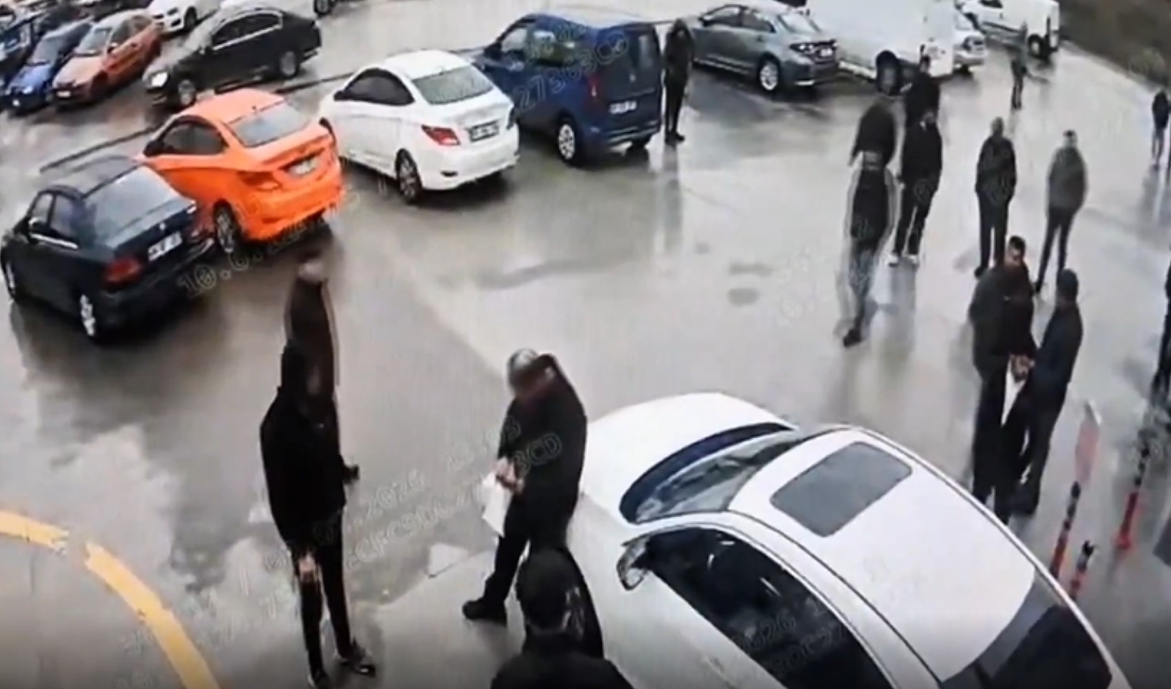 Ankara'da polis memurunun ölümüne neden olan kavga anı güvenlik kamerasında