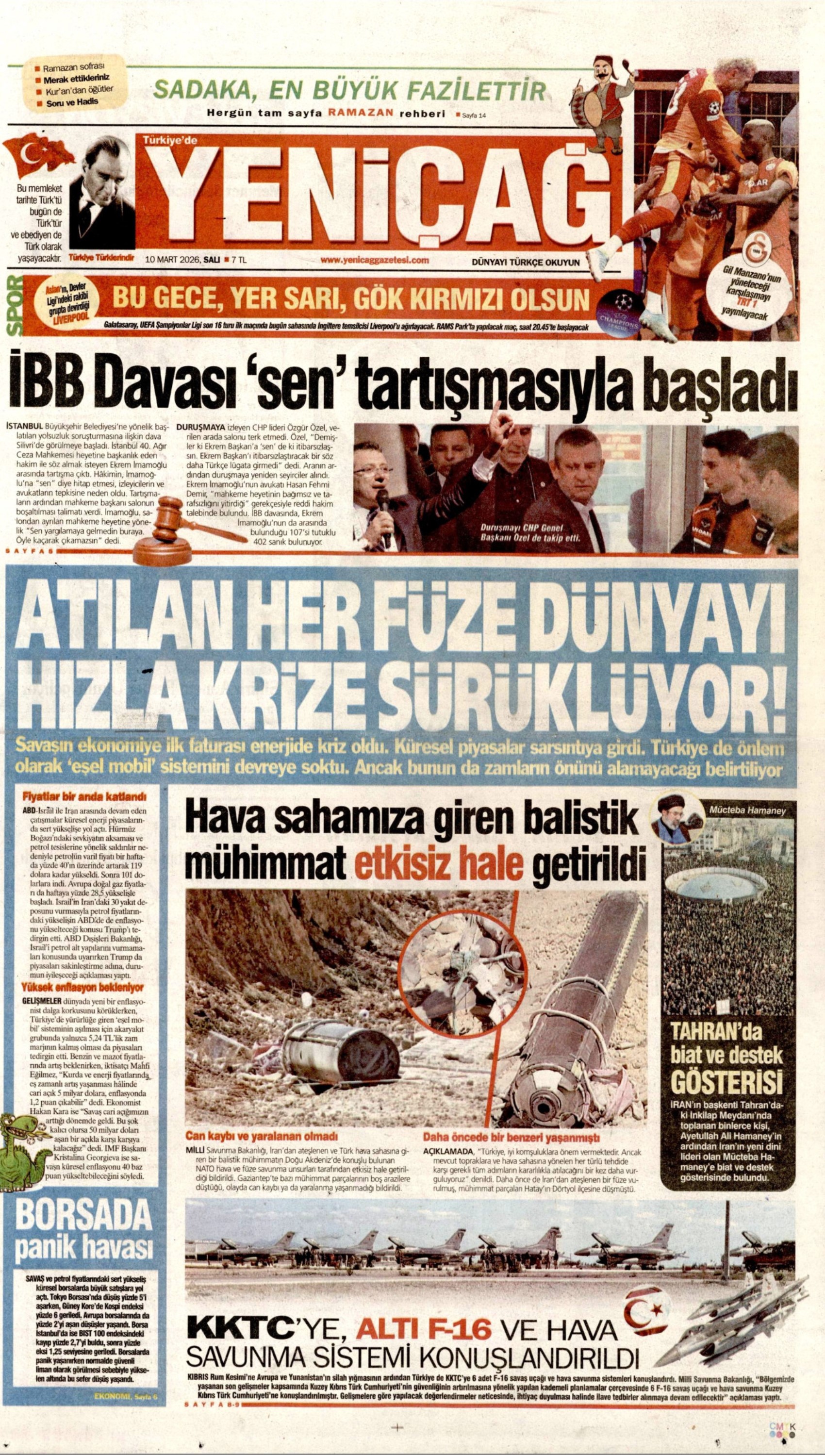 İmamoğlu ve hakim tartışmıştı: Gazeteler İBB davasının ilk gününü nasıl gördü? (10 Mart 2026 gazete manşetleri)