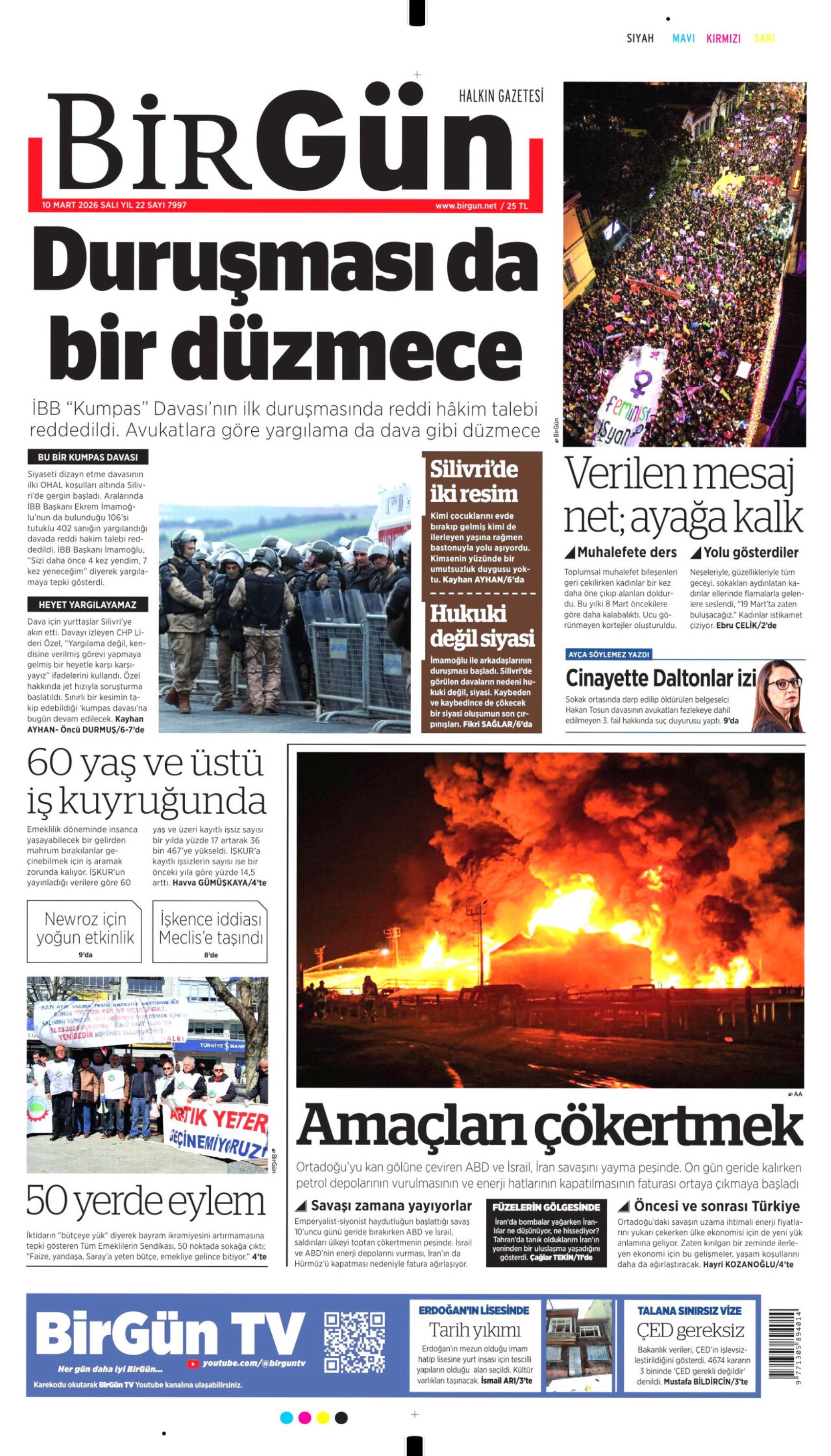 İmamoğlu ve hakim tartışmıştı: Gazeteler İBB davasının ilk gününü nasıl gördü? (10 Mart 2026 gazete manşetleri)