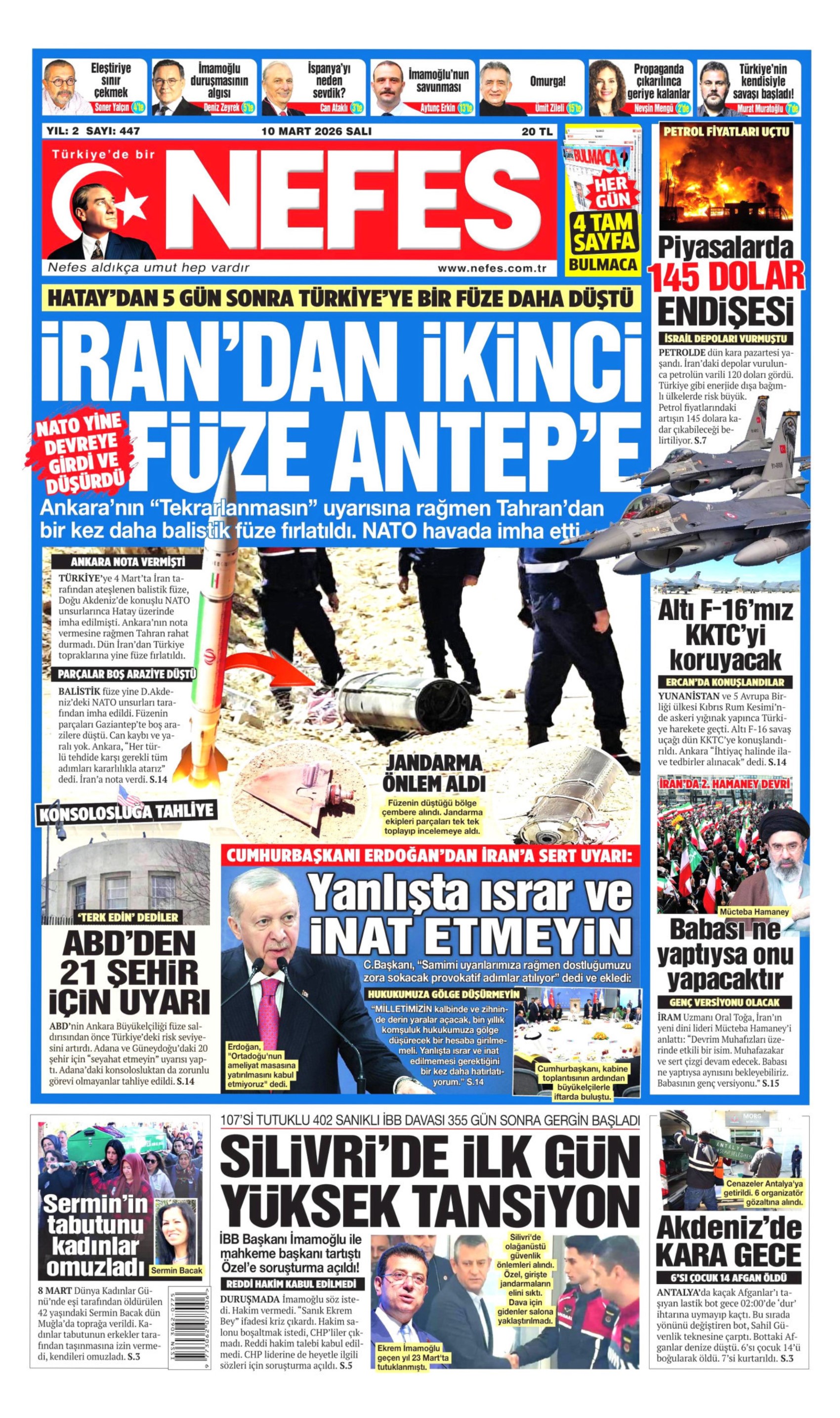 İmamoğlu ve hakim tartışmıştı: Gazeteler İBB davasının ilk gününü nasıl gördü? (10 Mart 2026 gazete manşetleri)