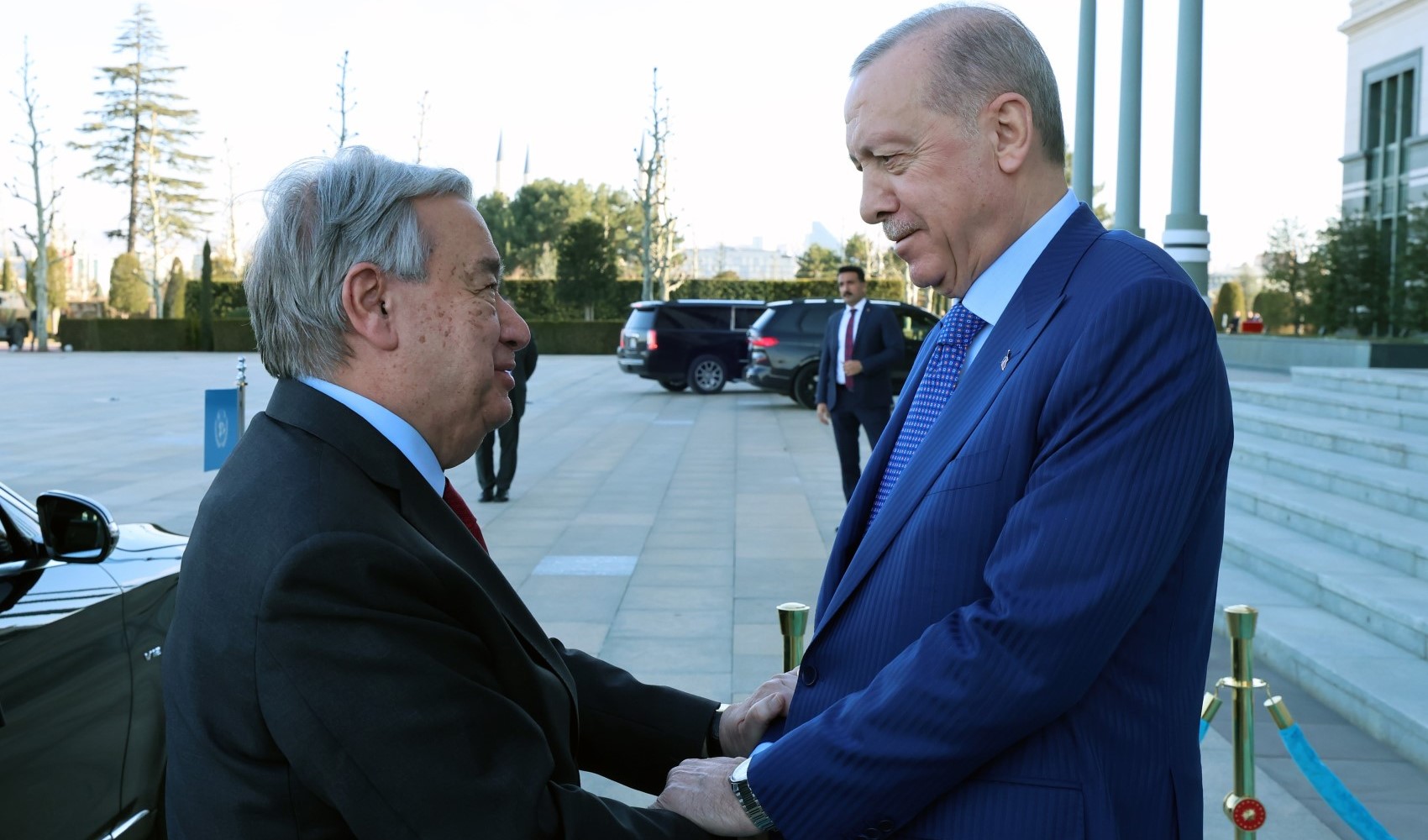 Cumhurbaşkanı Erdoğan, BM Genel Sekreteri Guterres'i kabul etti