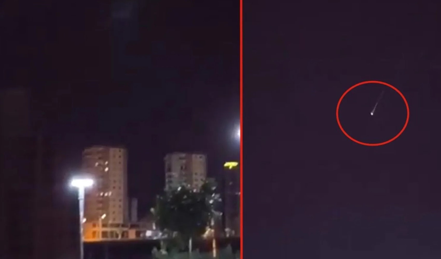 İran'dan ateşlenen füze görüntüleri sonrası soruşturma başlatıldı