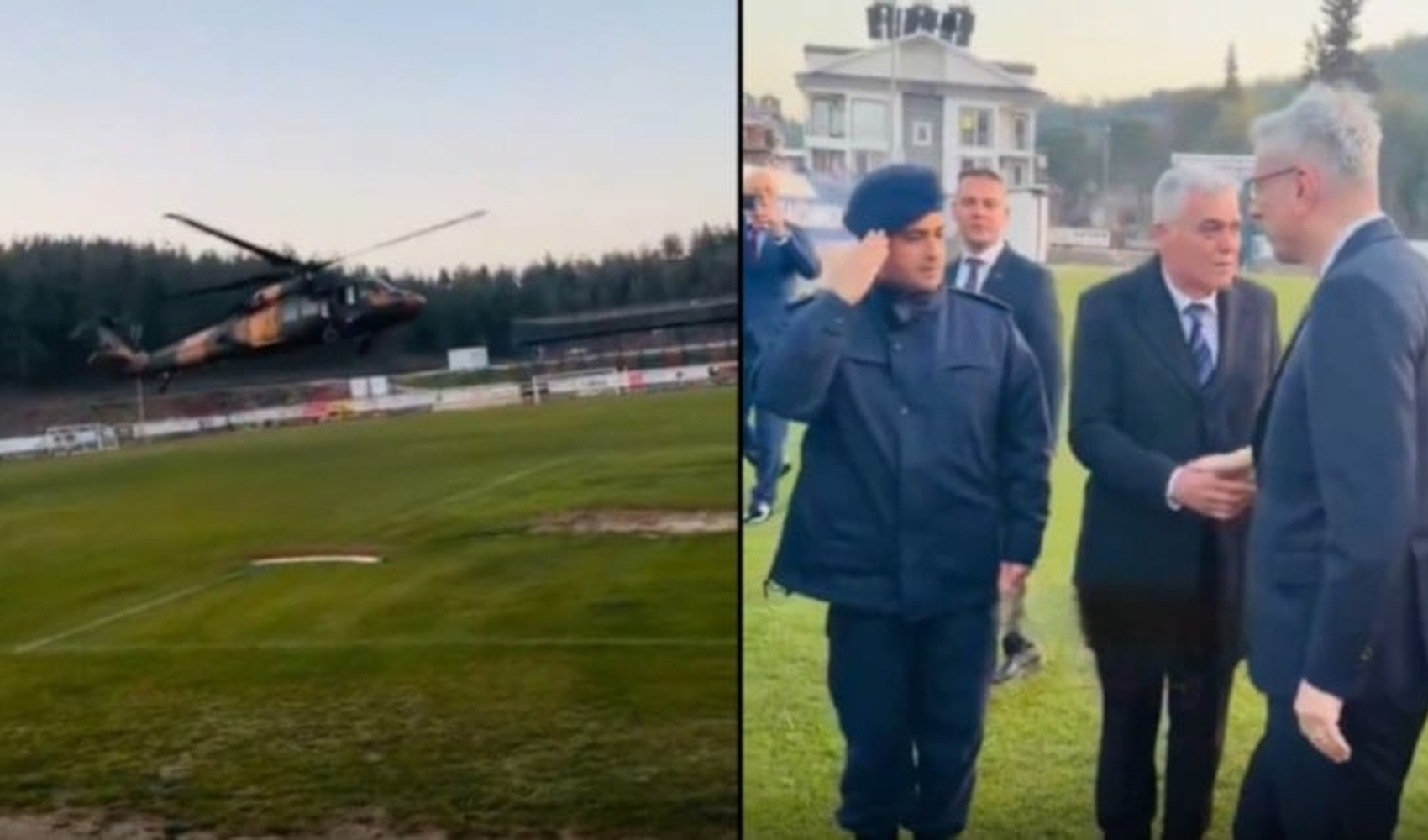 Kemal Memişoğlu, iftar davetine helikopterle gitti