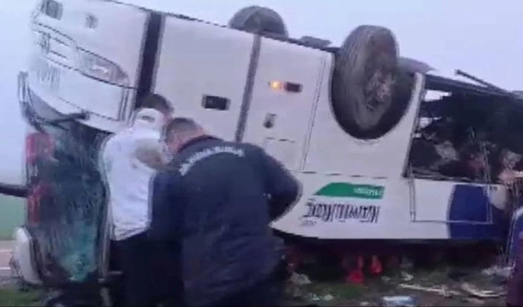 Bayram sabahı korkunç kaza: Yolcu otobüsü kaza yaptı