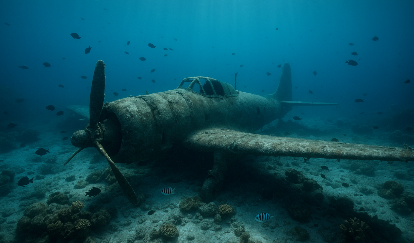 Akdeniz'de su altı robotu sayesinde tarihi uçak enkazı gün yüzüne çıktı