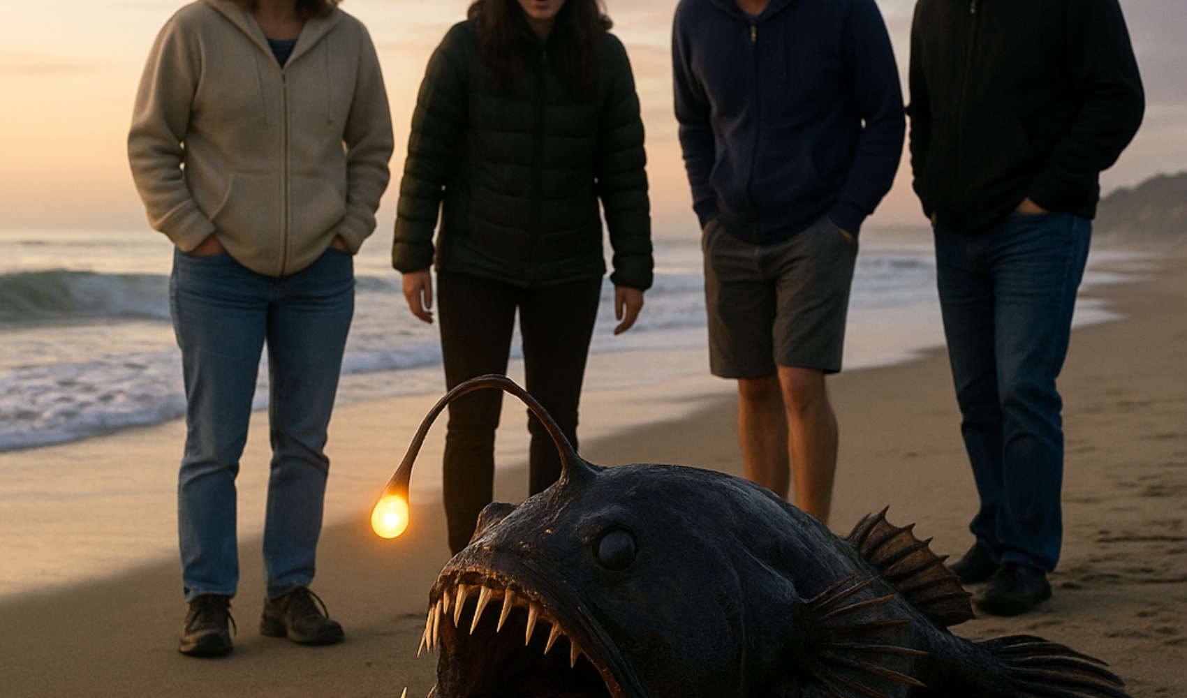 Okyanusun derinliklerinden gelen sıradışı balık California sahilinde bulundu