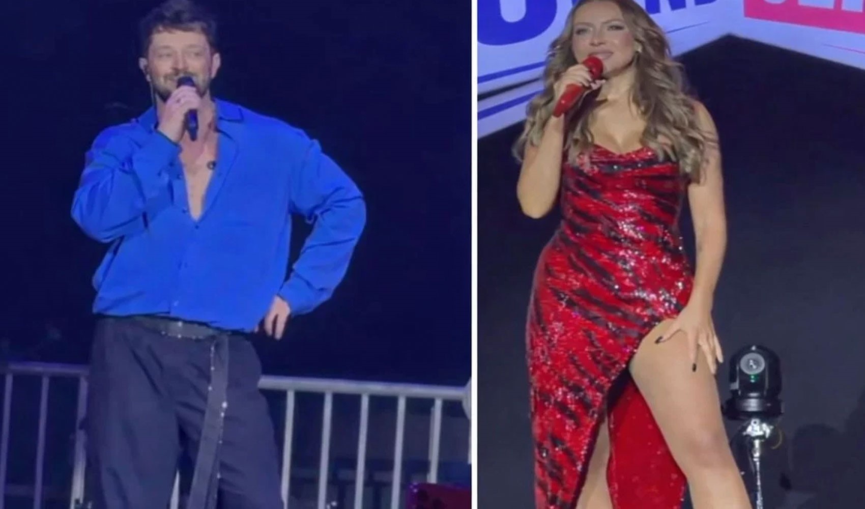 Hadise ve Murat Boz arasında geceye damga vuran kostüm diyaloğu