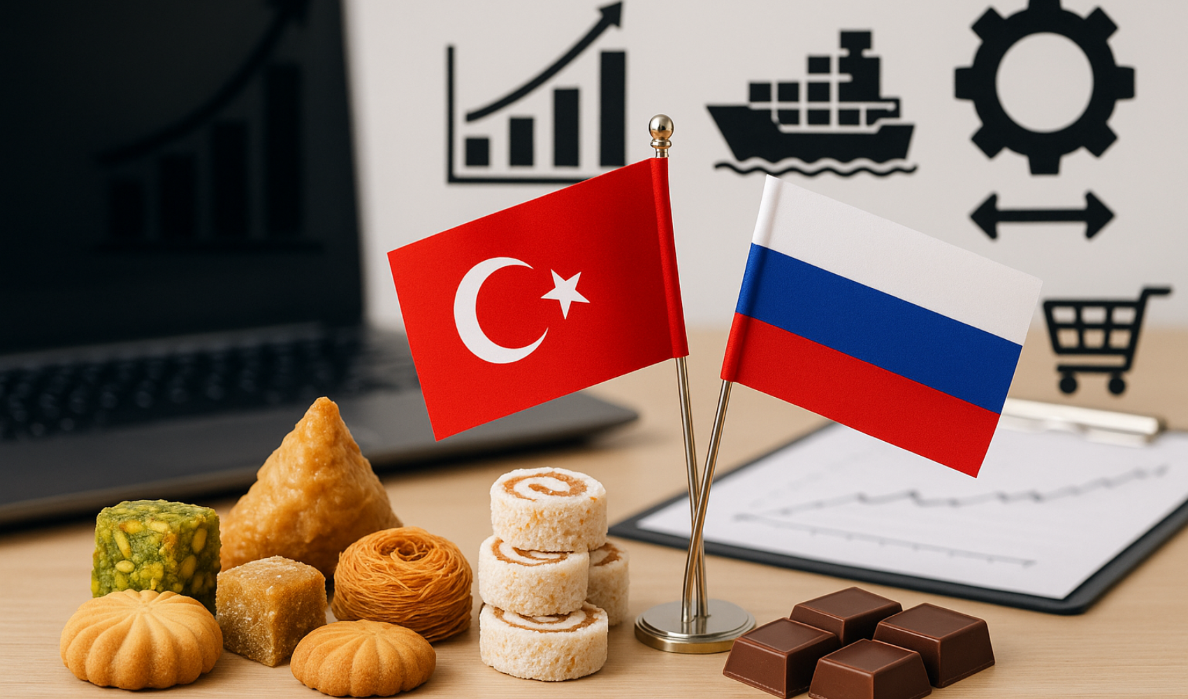 Gli acquisti di dolciumi della Russia dalla Turchia sono in rapido aumento