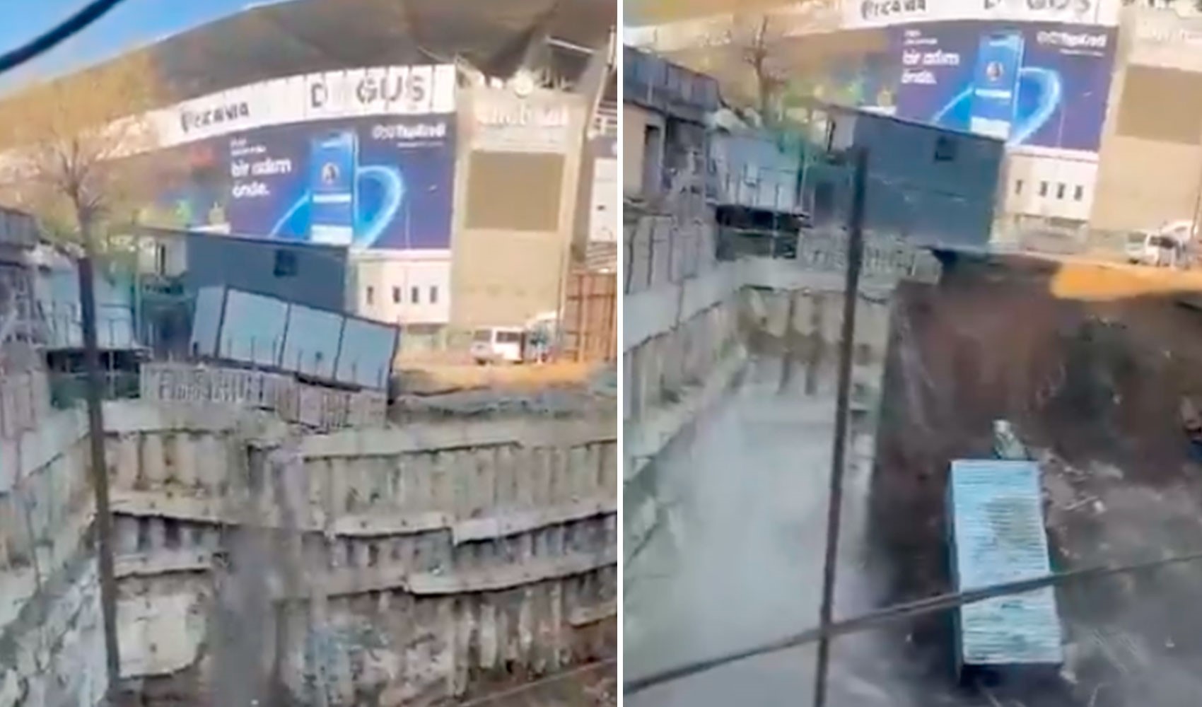 Son Dakika: Fenerbahçe Stadı'nın karşısındaki inşaatta zemin çöktü! Olay yerinden ilk görüntüler geldi