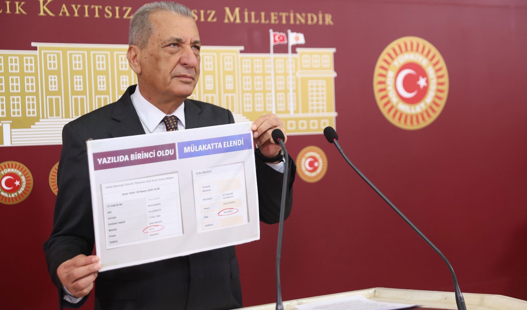 CHP’li Hasan Öztürkmen belgesiyle paylaştı: Türkiye birincisini mülakatta elediler
