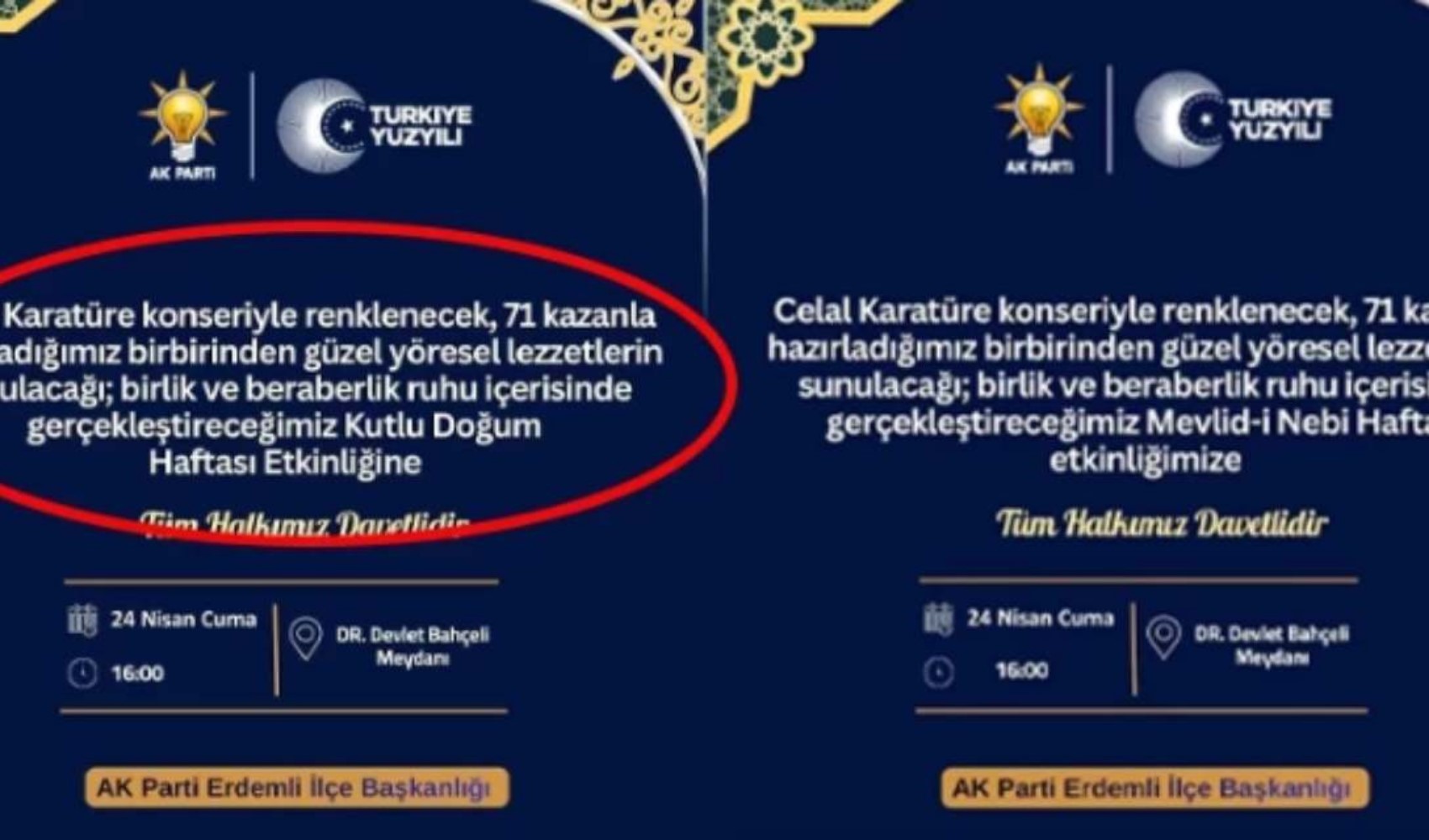 'Kutlu Doğum Haftası' kriz yarattı