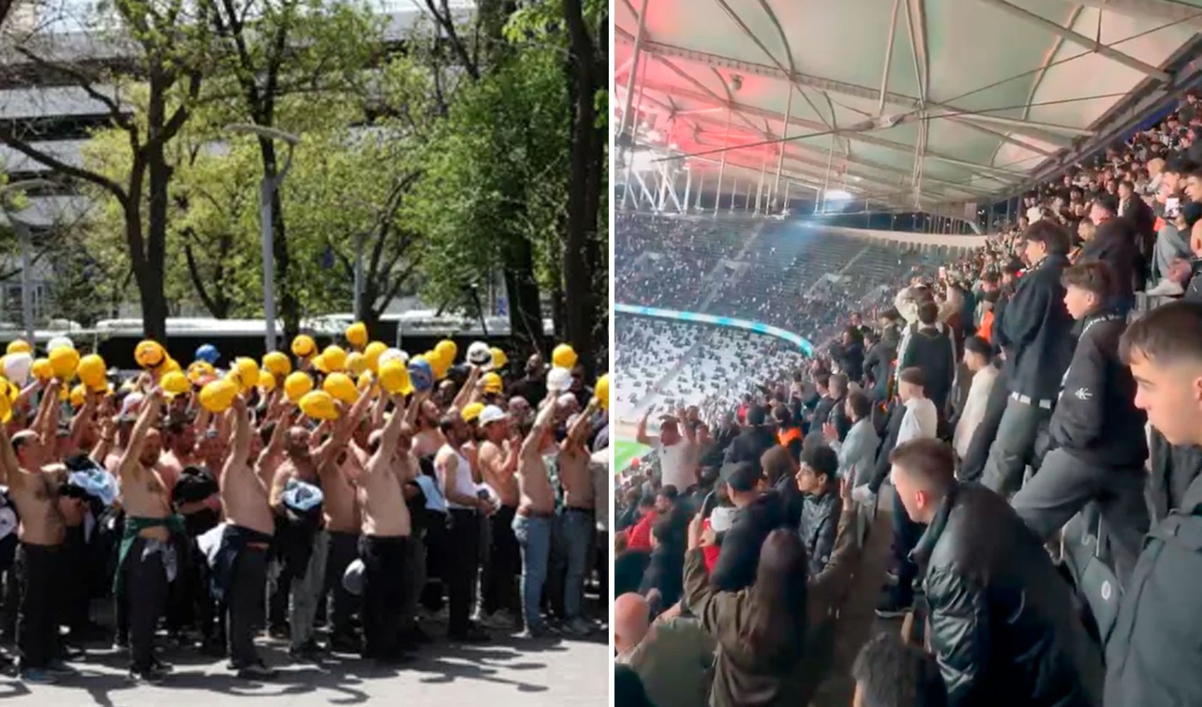 Beşiktaş tribünlerinden maden işçilerine destek