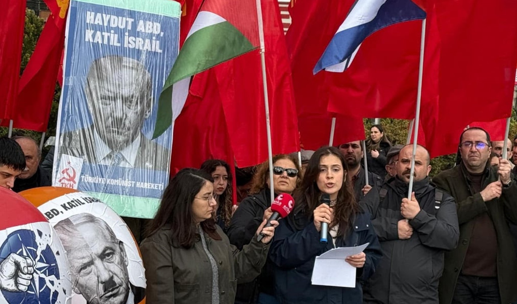 TKH'den Trump Tower önünde NATO protestosu: Bu ülkenin güvenlik problemi NATO