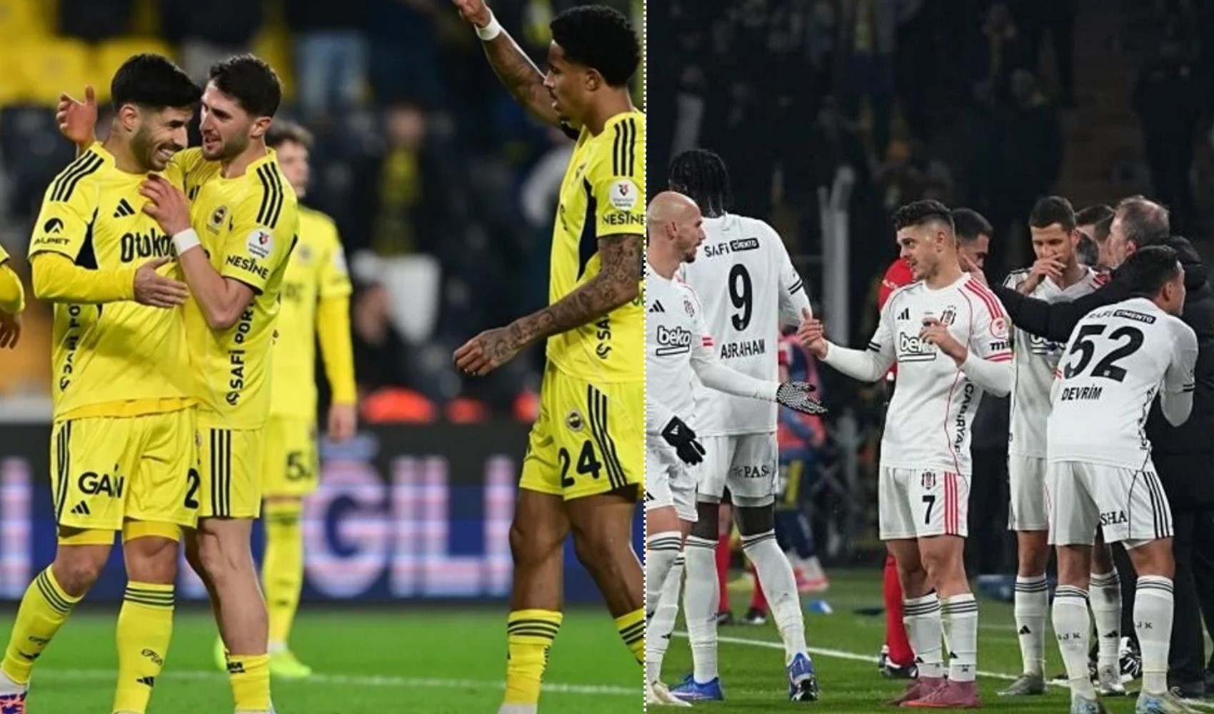 Fenerbahçe- Beşiktaş derbisinde ilk 11'ler belli oldu